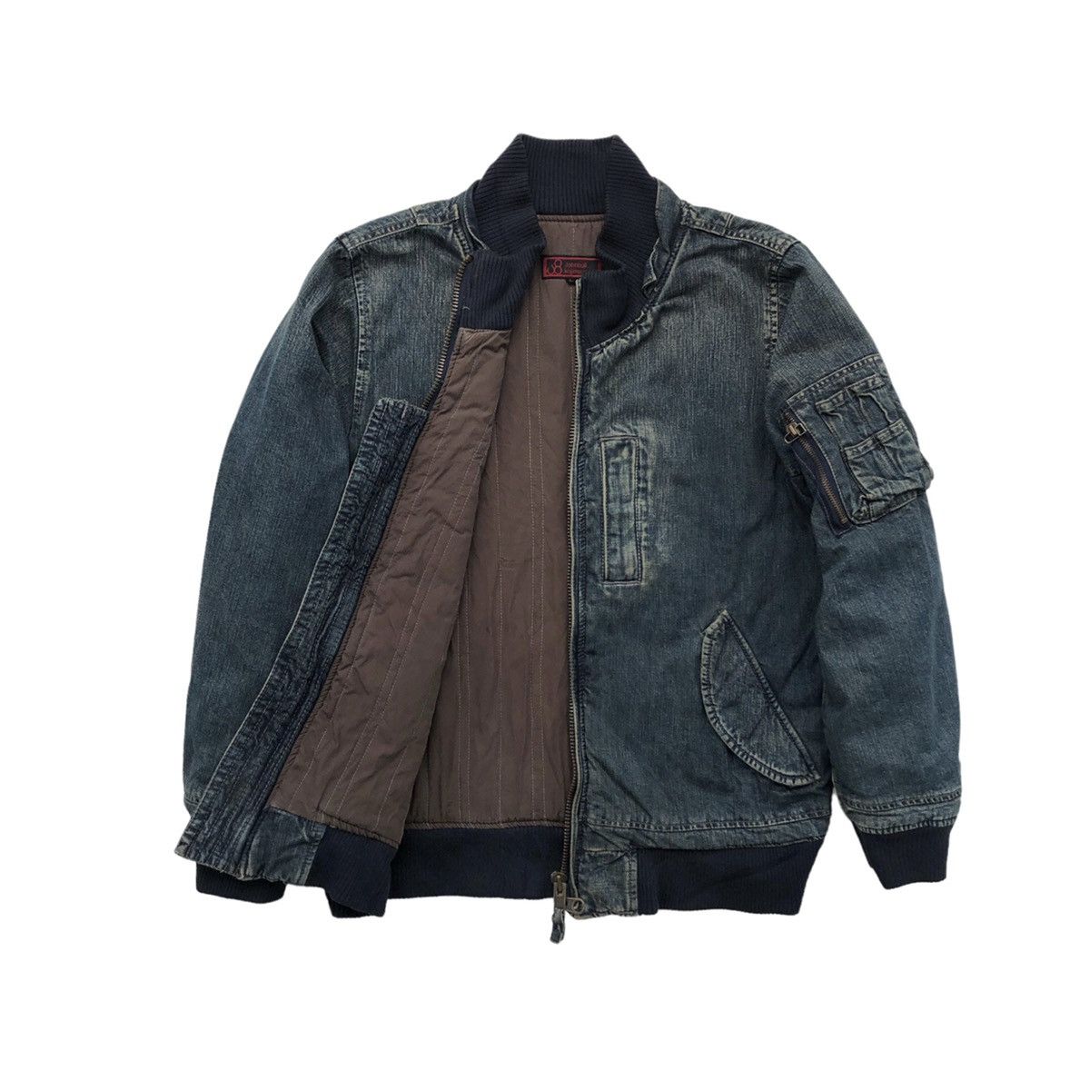 Johnbull Vintage Johnbull Kojima Japan Denim Bomber Jacket Size US L / EU 52-54 / 3 - 1 Thumbnail