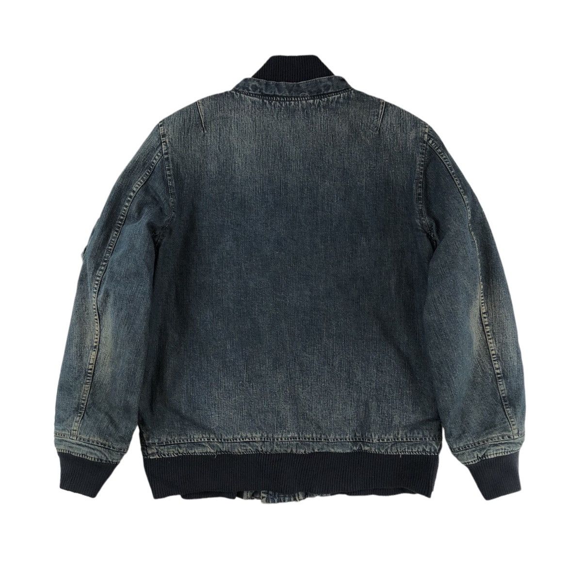 Johnbull Vintage Johnbull Kojima Japan Denim Bomber Jacket Size US L / EU 52-54 / 3 - 12 Thumbnail