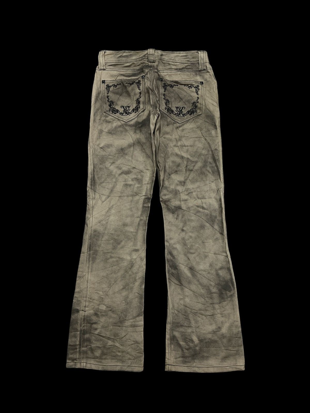 Japanese Brand FLARED💥XFRM WAX STUDED DENIM PANT Size US 30 / EU 46 - 5 Thumbnail