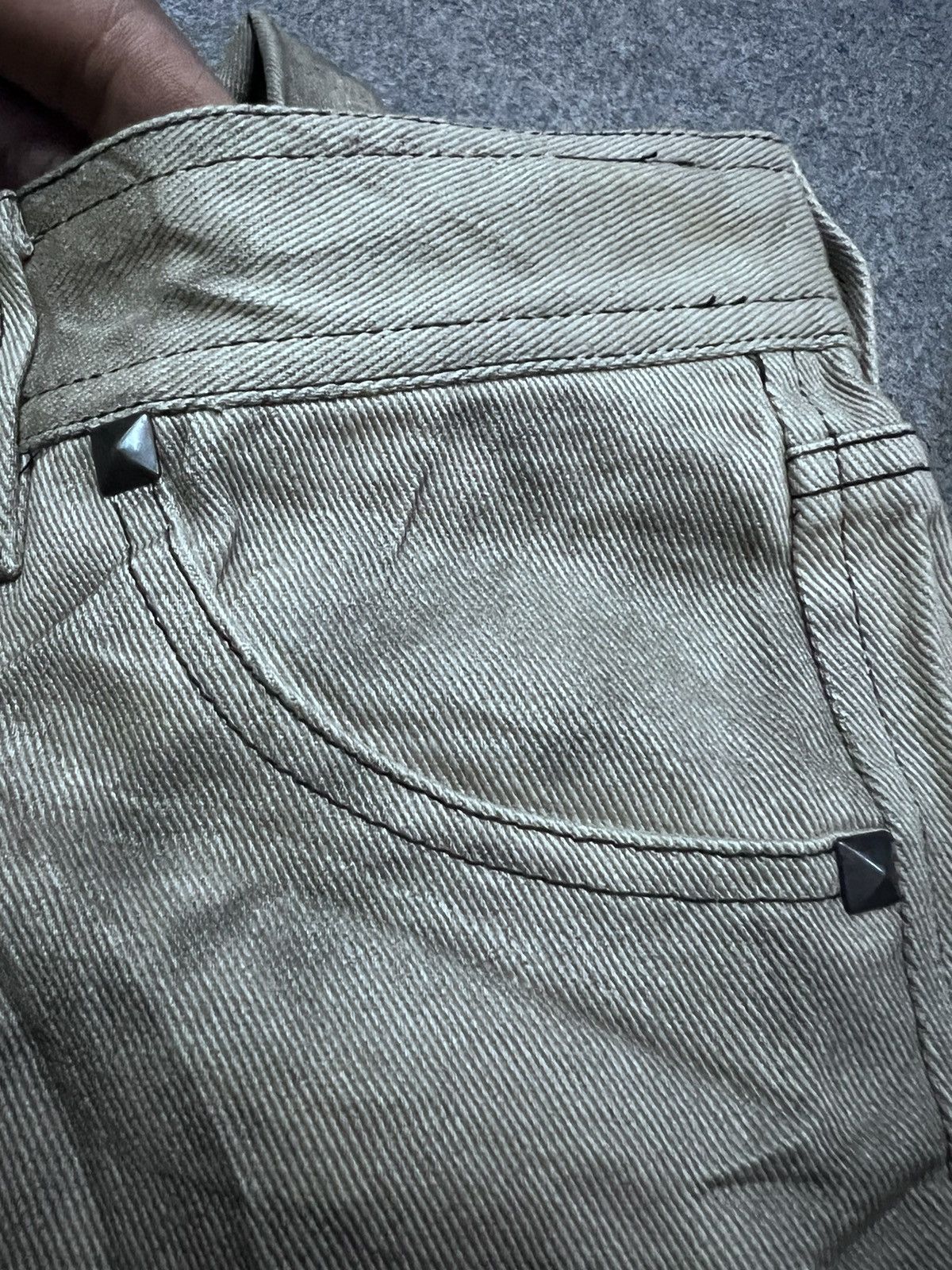 Japanese Brand FLARED💥XFRM WAX STUDED DENIM PANT Size US 30 / EU 46 - 9 Thumbnail