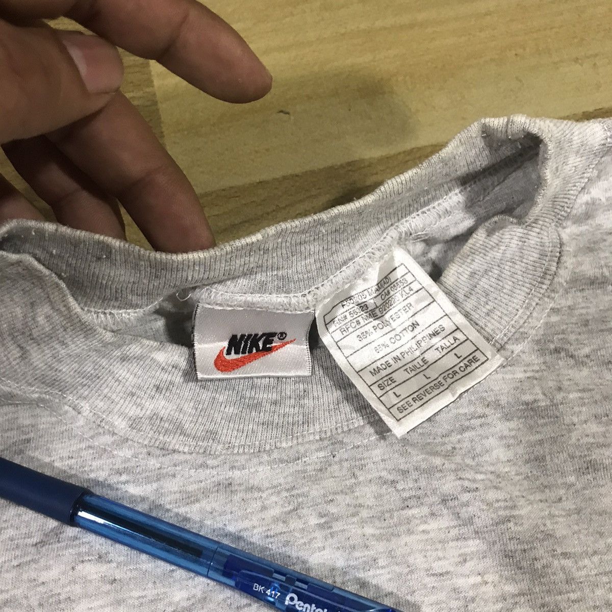 Nike × Vintage Vintage nike 90s Size US L / EU 52-54 / 3 - 3 Thumbnail