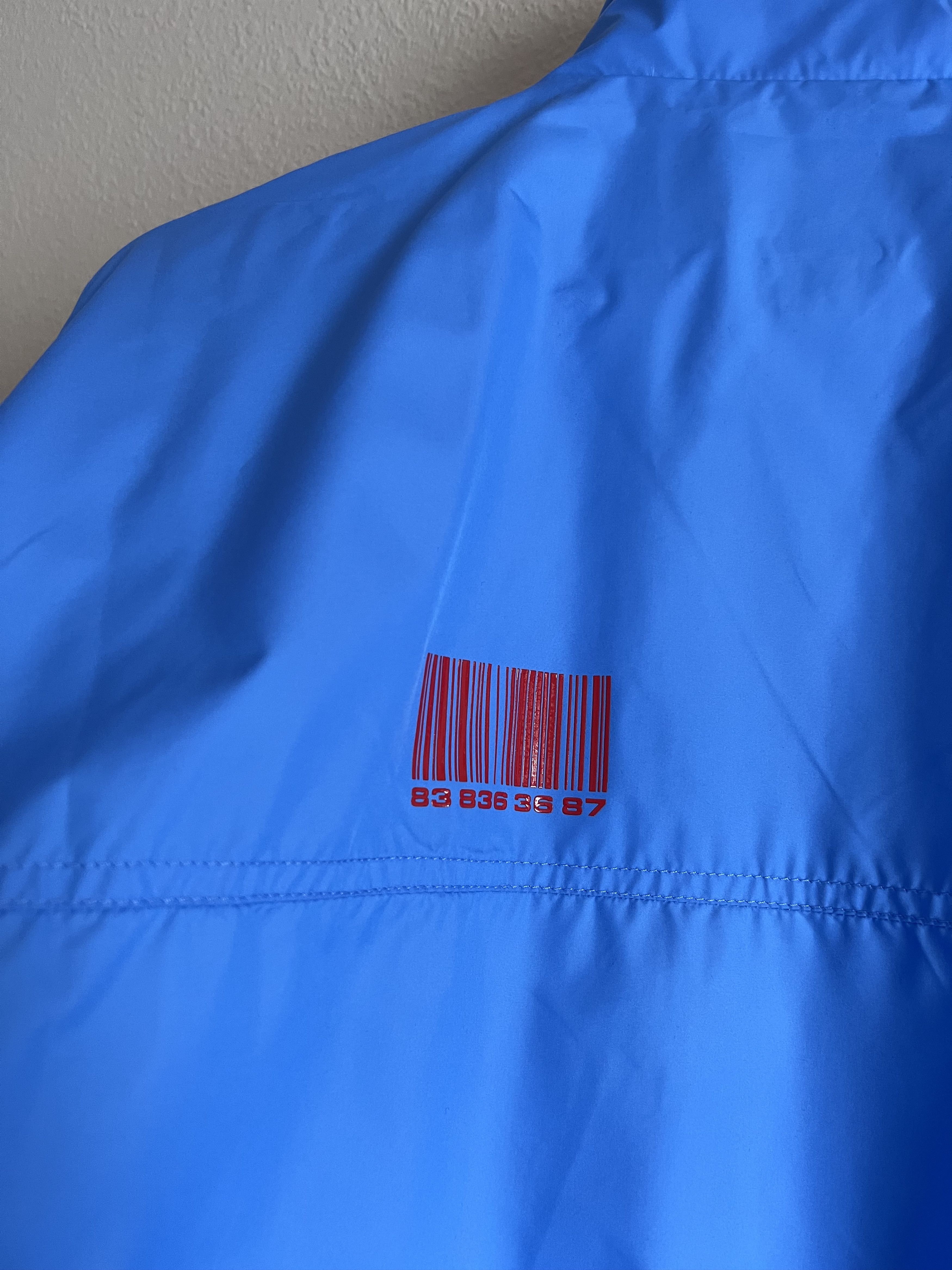 Vetements VTMNTS Barcode Track Jacket in Blue Size US L / EU 52-54 / 3 - 6 Thumbnail