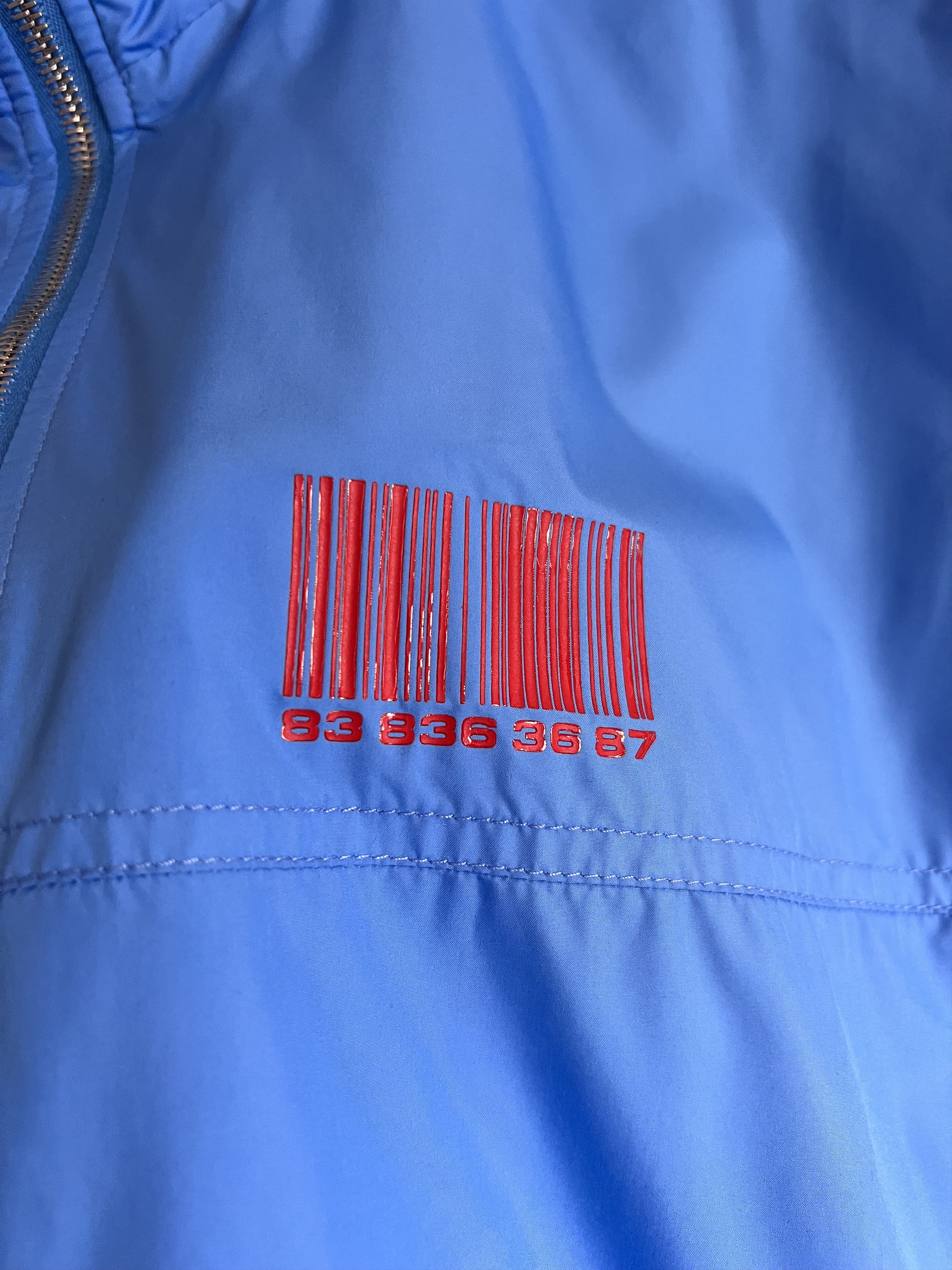 Vetements VTMNTS Barcode Track Jacket in Blue Size US L / EU 52-54 / 3 - 4 Thumbnail