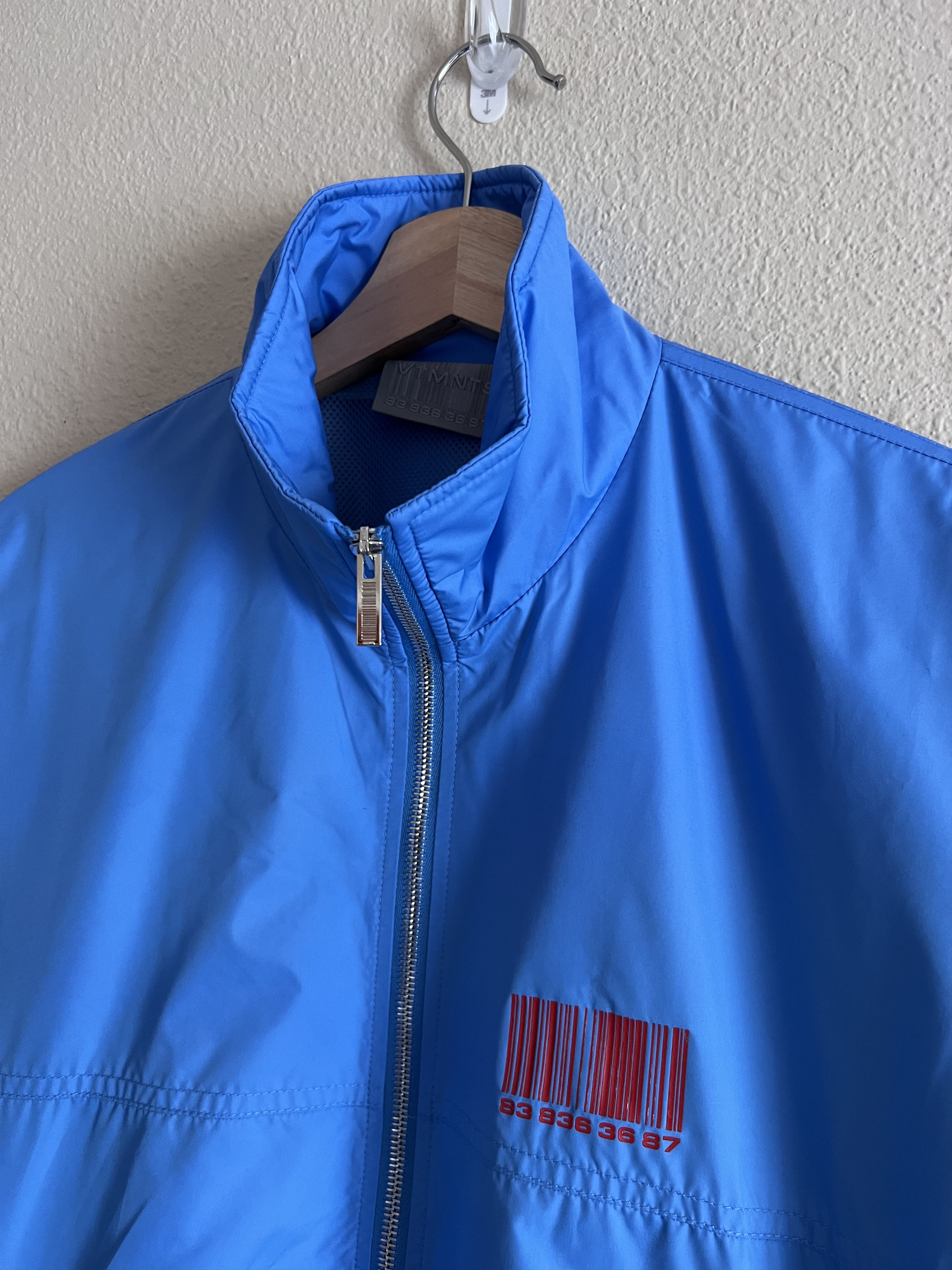 Vetements VTMNTS Barcode Track Jacket in Blue Size US L / EU 52-54 / 3 - 2 Thumbnail
