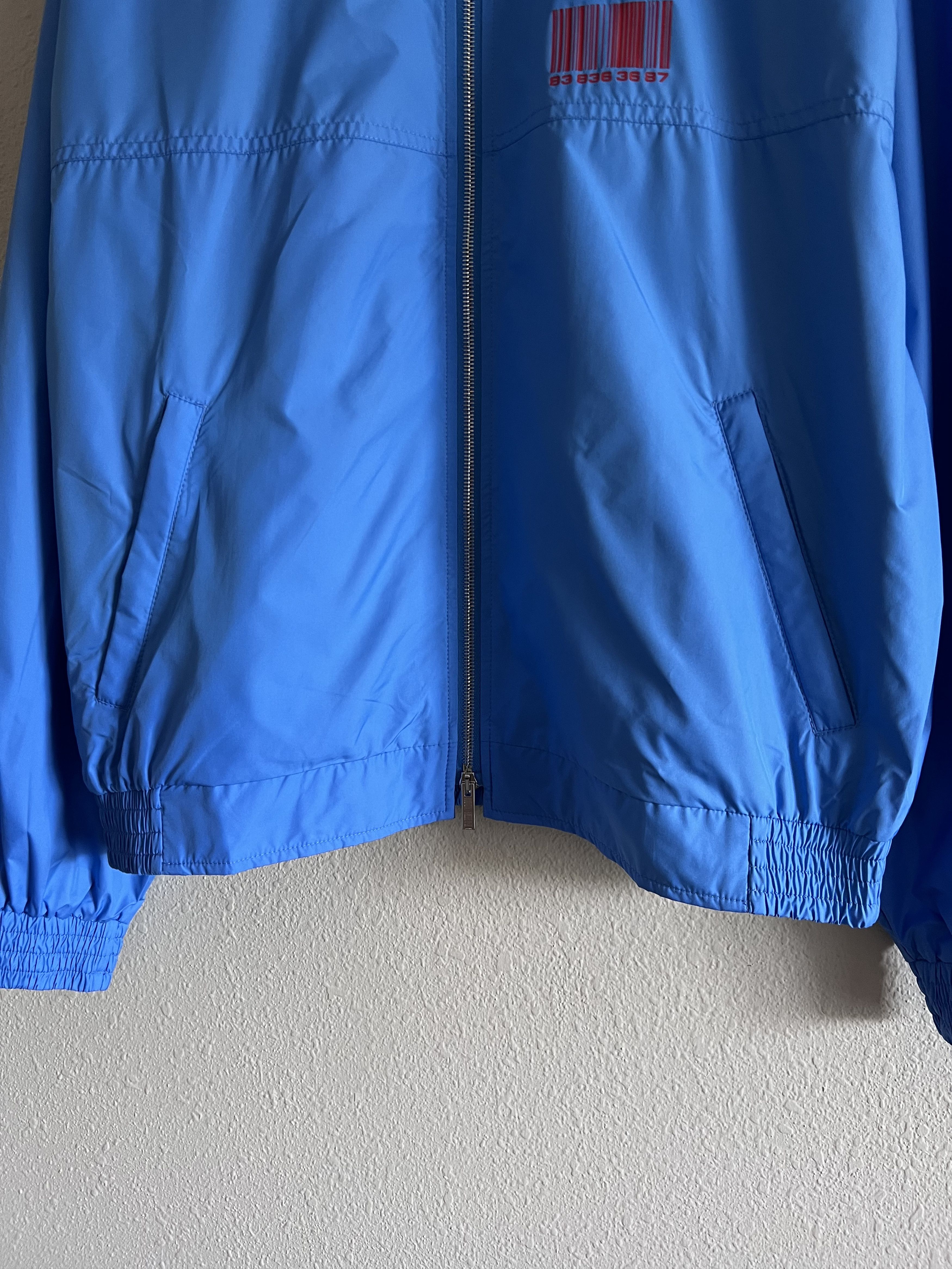 Vetements VTMNTS Barcode Track Jacket in Blue Size US L / EU 52-54 / 3 - 3 Thumbnail