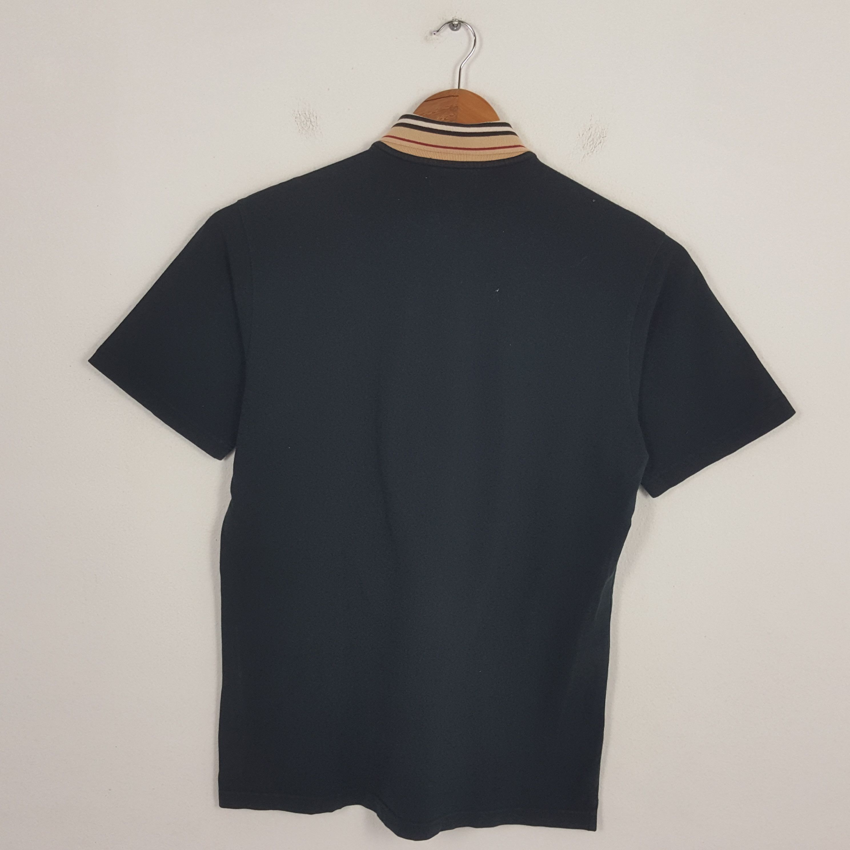 Burberry × Vintage Vintage BURBERRY LONDON Stripes Colour Collar Polo Shirt Size US L / EU 52-54 / 3 - 3 Thumbnail