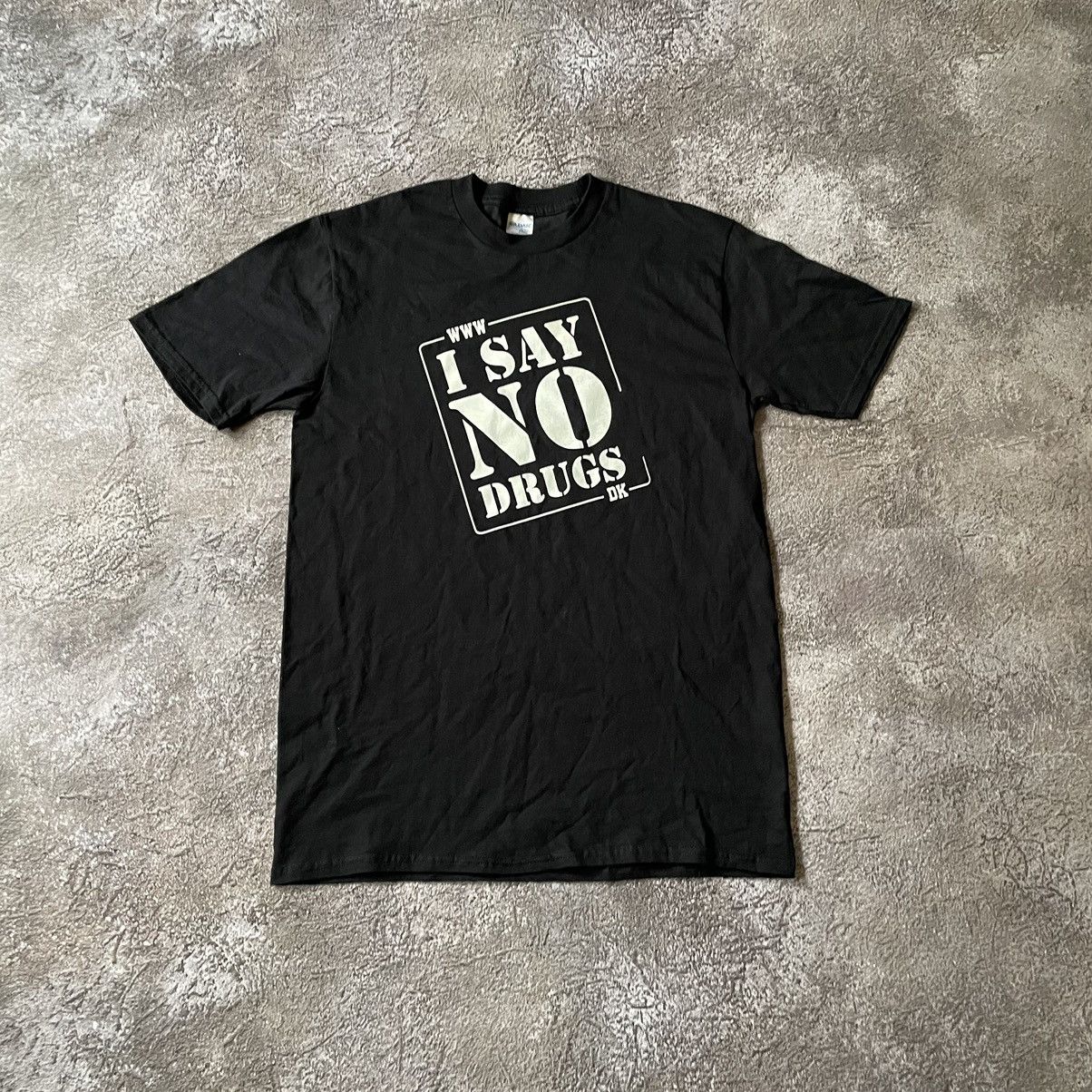 Vintage Vintage Y2K Say No Drugs Graphic Tee Skate Streetwear Boxy L Size US L / EU 52-54 / 3 - 3 Thumbnail