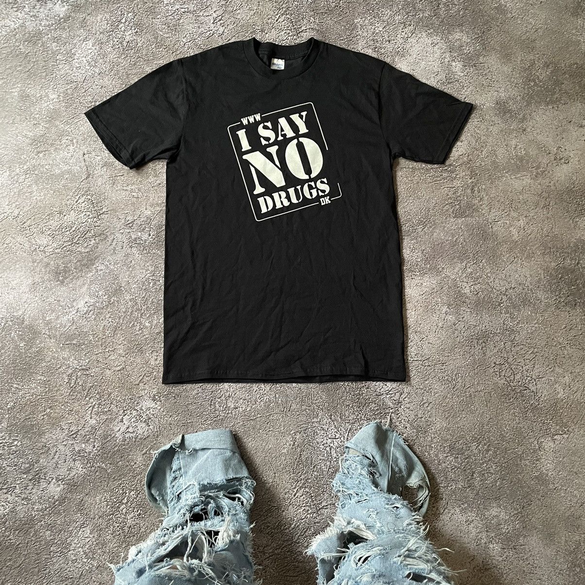 Vintage Vintage Y2K Say No Drugs Graphic Tee Skate Streetwear Boxy L Size US L / EU 52-54 / 3 - 1 Thumbnail