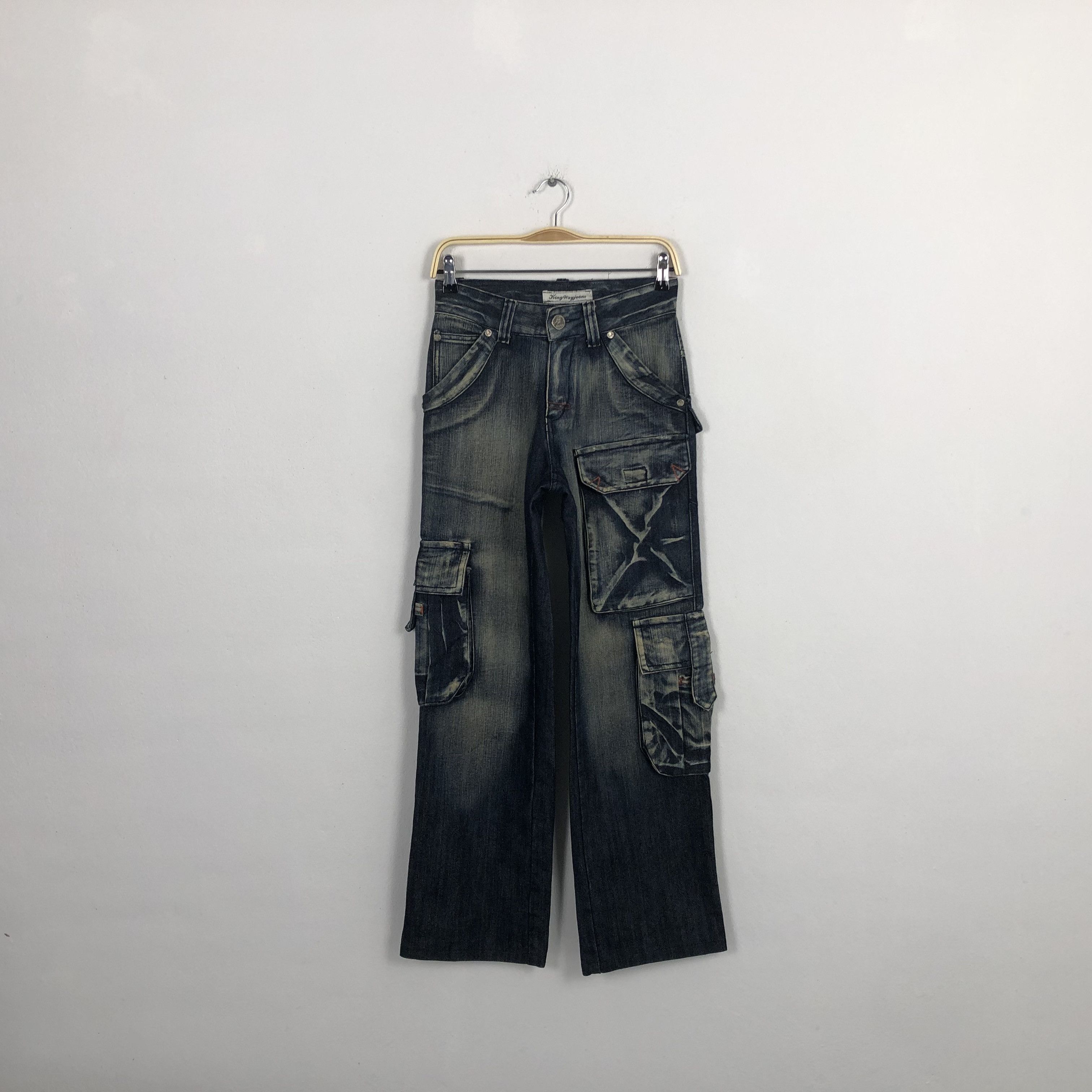 Designer × Japanese Brand × Vintage Vintage Japan Style Cargo Style Multi Pocket Denim Jeans Size US 26 / EU 42 - 1 Thumbnail