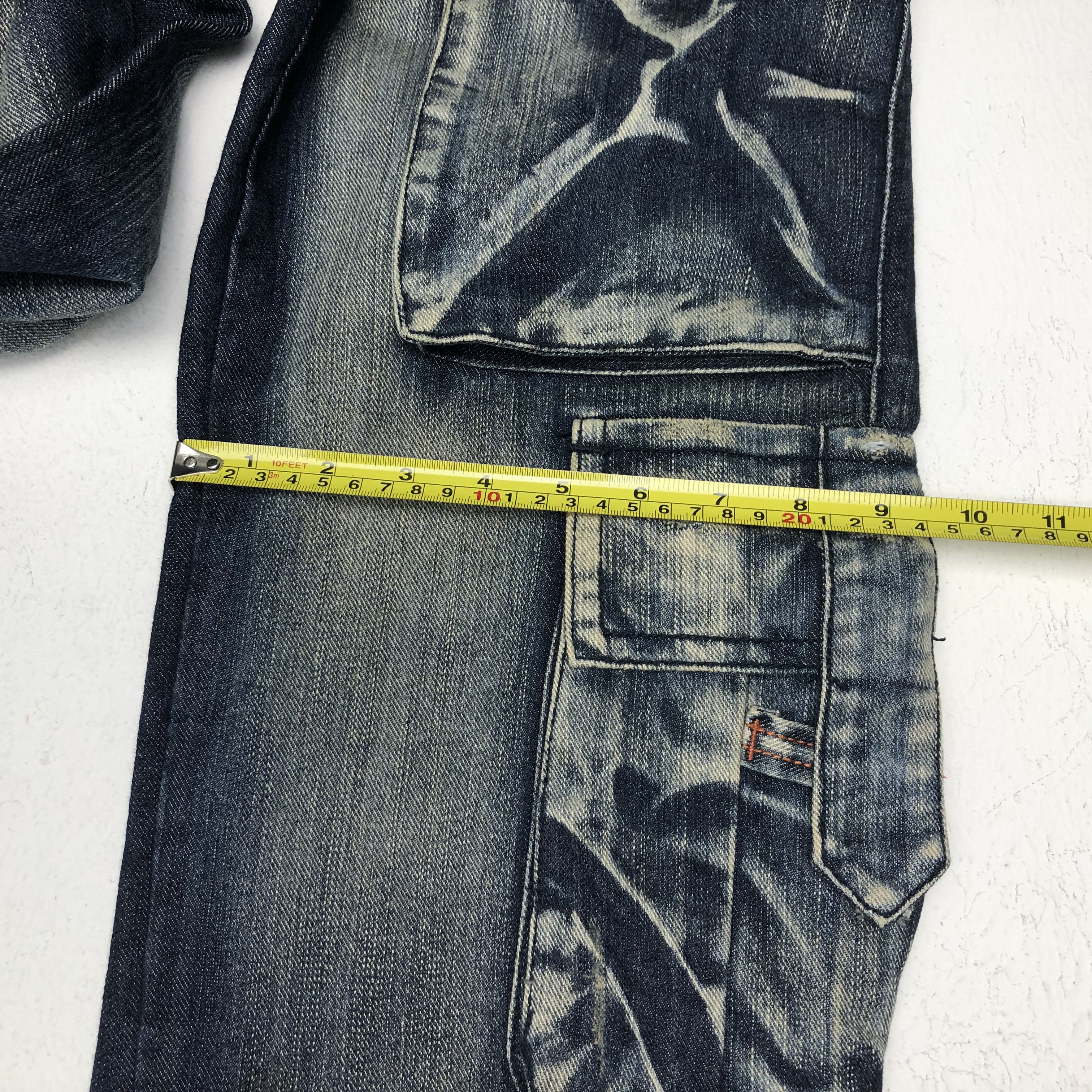 Designer × Japanese Brand × Vintage Vintage Japan Style Cargo Style Multi Pocket Denim Jeans Size US 26 / EU 42 - 10 Thumbnail