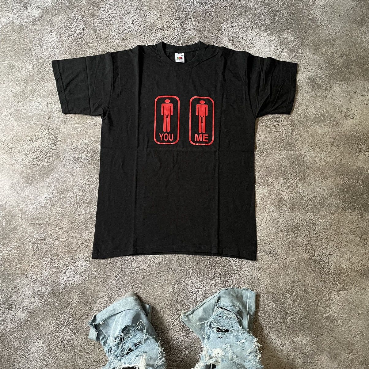 Vintage Vintage Y2K Graphic Tee Sun Faded Humor Streetwear Cropped M Size US M / EU 48-50 / 2 - 1 Thumbnail