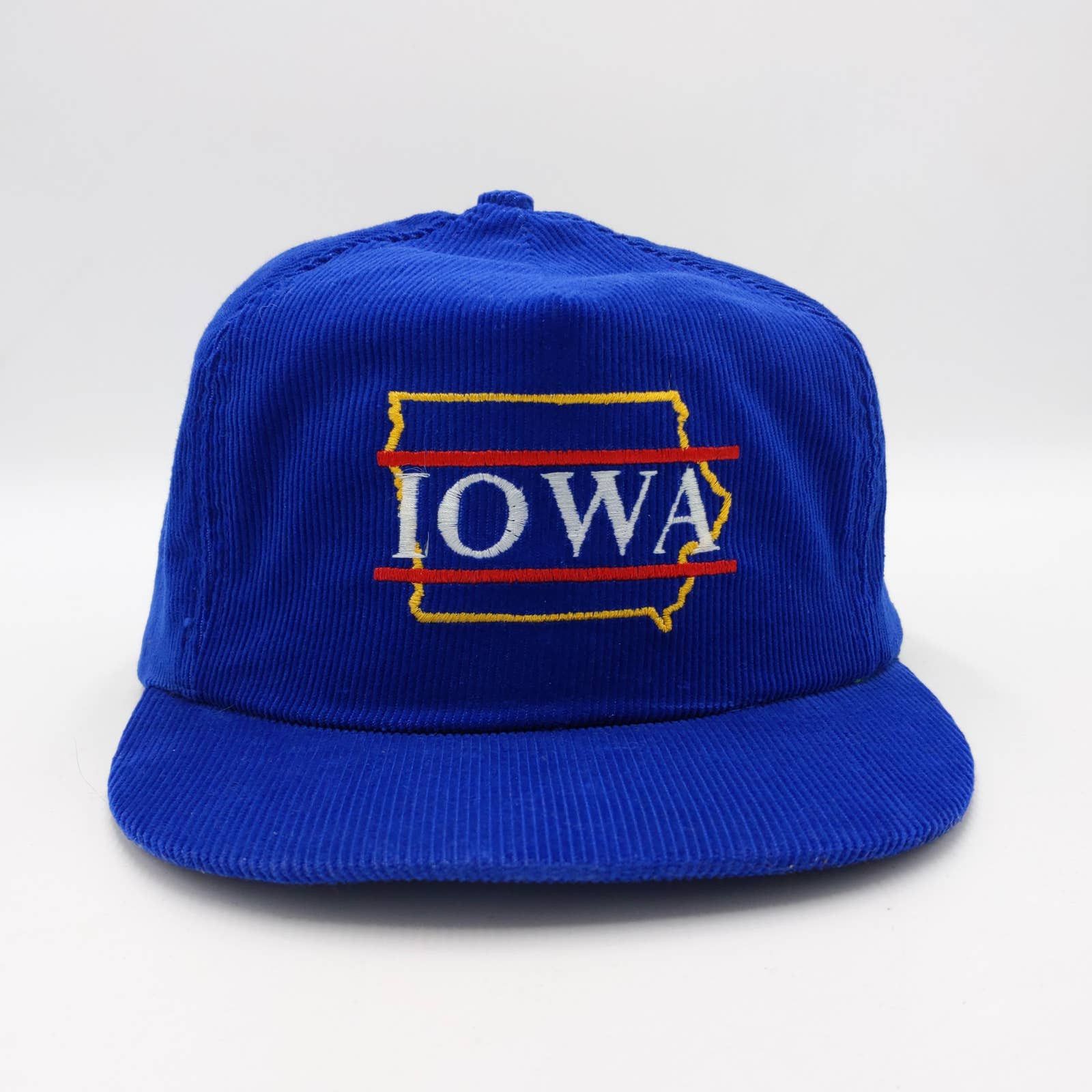Vintage Vintage Iowa State Corduroy Snapback Trucker Hat USA 90s Size ONE SIZE - 2 Thumbnail