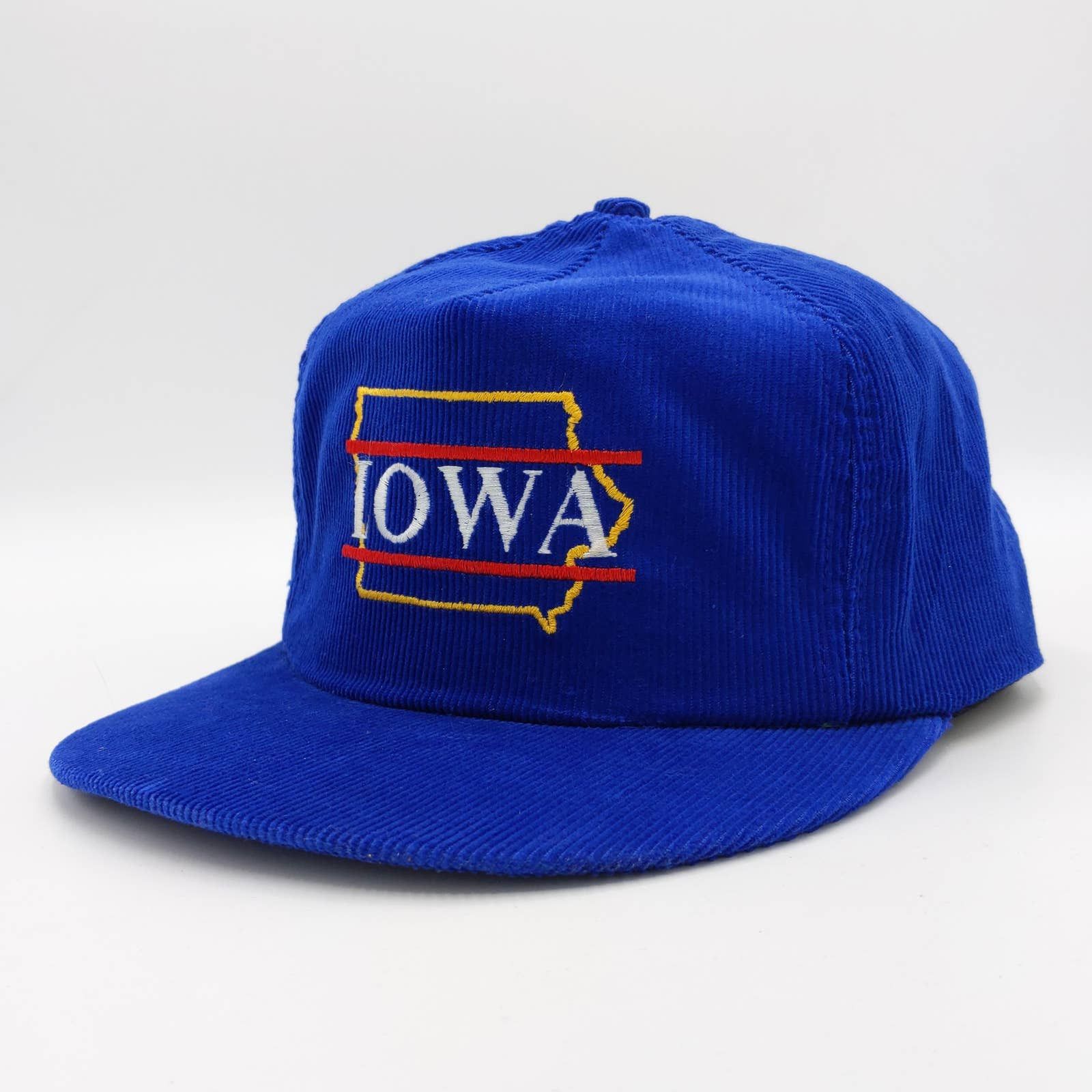 Vintage Vintage Iowa State Corduroy Snapback Trucker Hat USA 90s Size ONE SIZE - 1 Thumbnail