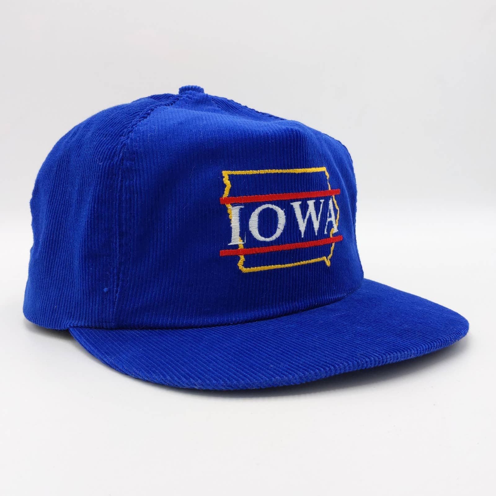 Vintage Vintage Iowa State Corduroy Snapback Trucker Hat USA 90s Size ONE SIZE - 3 Thumbnail