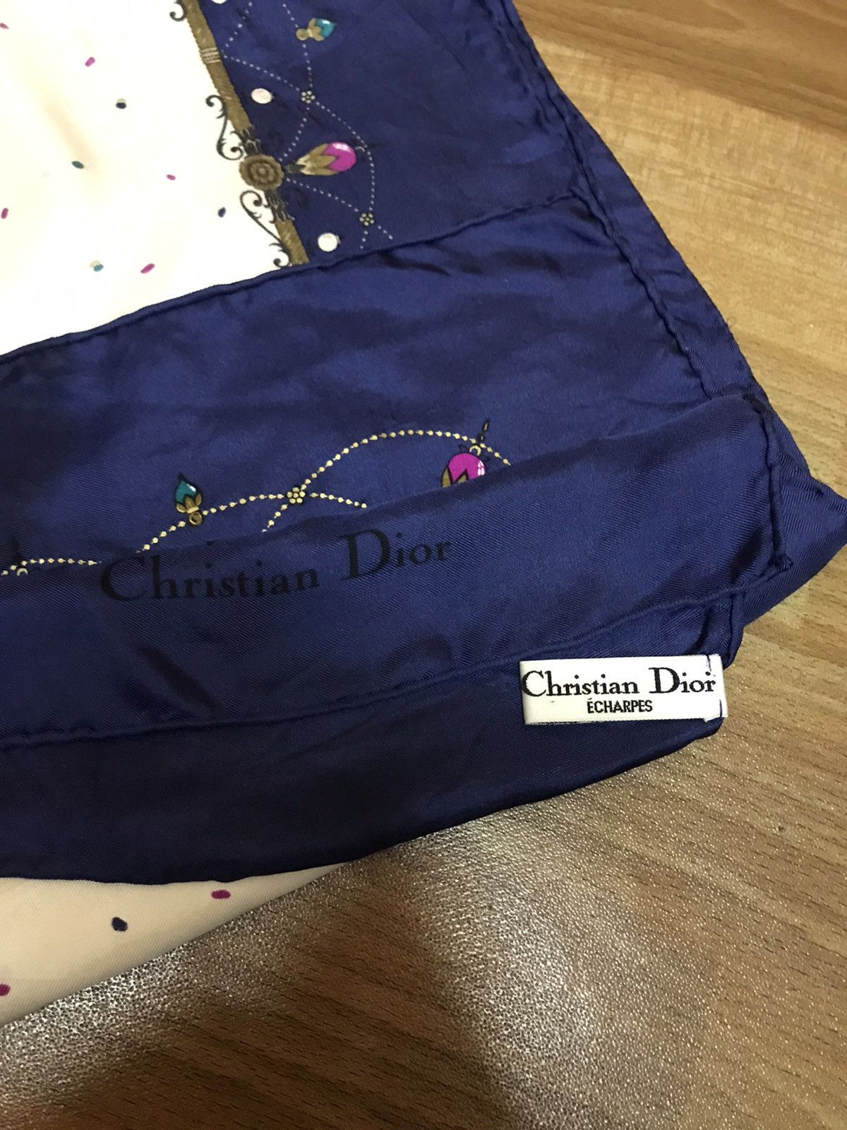 Christian Dior Monsieur × Vintage ‼️VTG CHRISTIAN DIOR SILK SCARF 34x34INCHIES nice design‼️ Size ONE SIZE - 4 Thumbnail