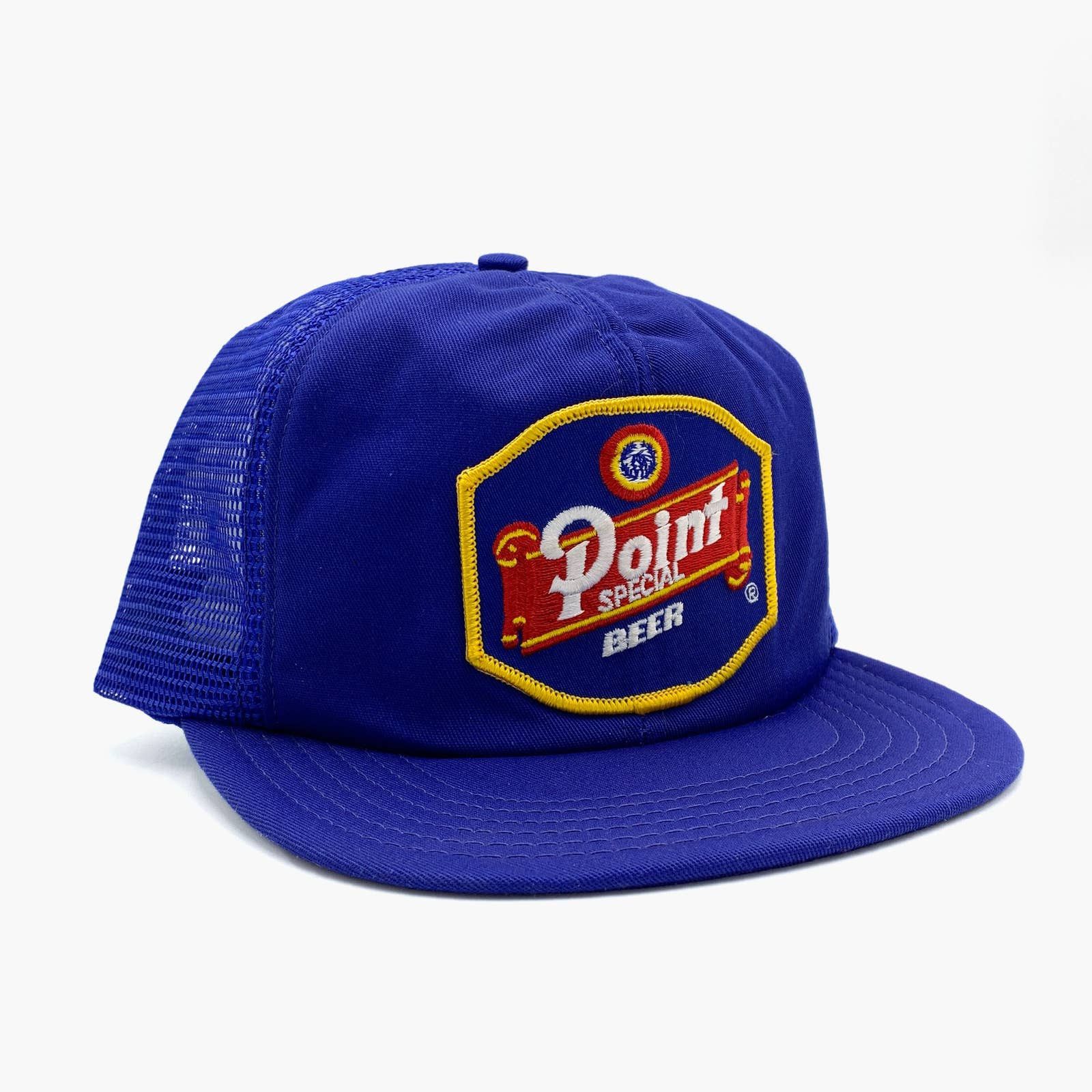 Vintage Vintage Point Special Beer Patch Snapback Trucker Mesh Hat Size ONE SIZE - 1 Thumbnail