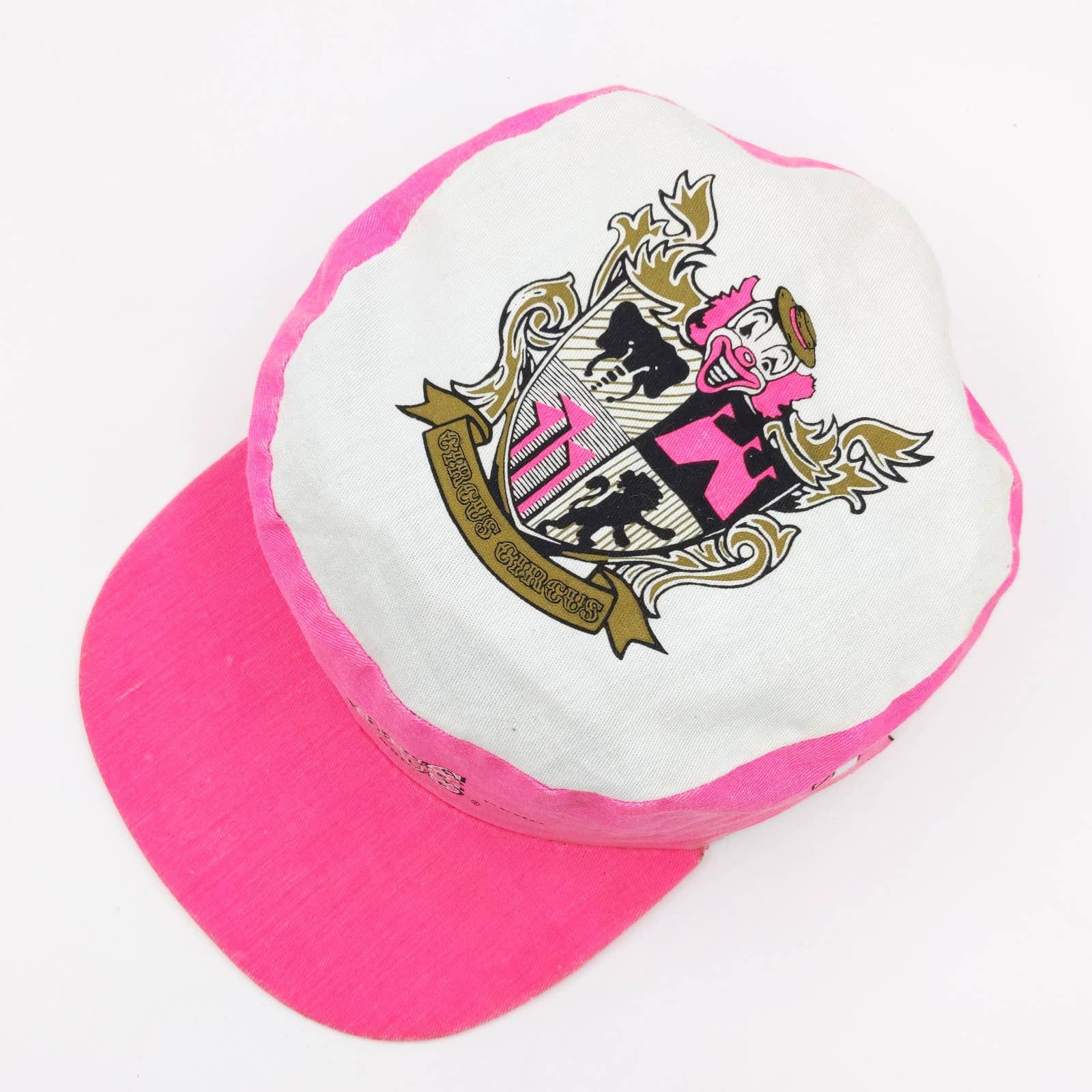 Vintage Vintage Circus Circus Painters Hat Biker Cap Casino Vegas Size ONE SIZE - 4 Thumbnail
