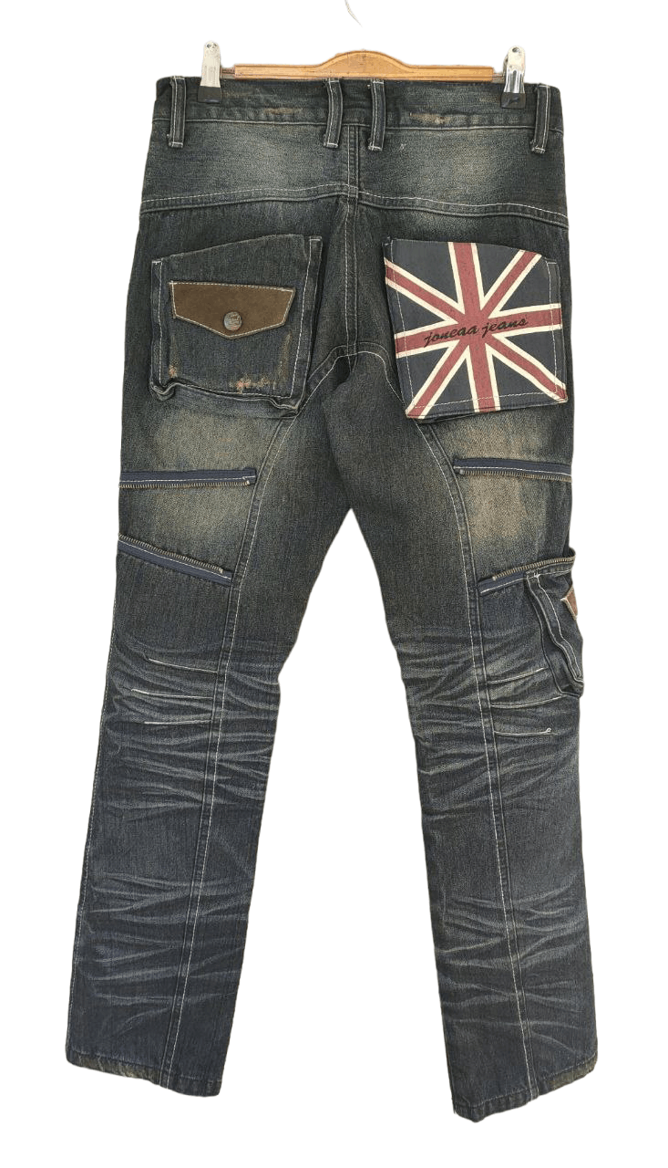 20471120 × Beauty Beast × Japanese Brand Joneaa Denim Size US 29 - 2 Thumbnail