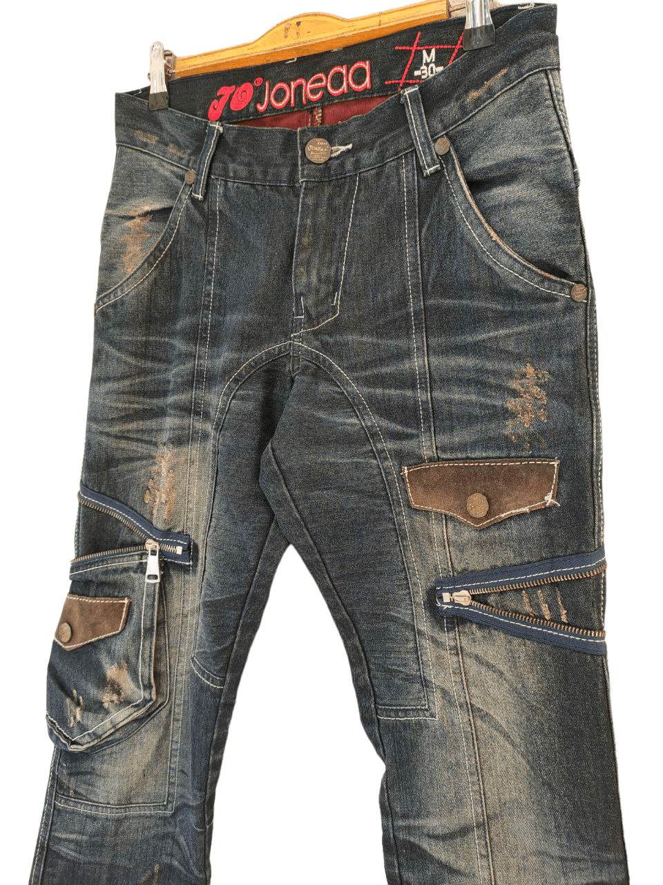 20471120 × Beauty Beast × Japanese Brand Joneaa Denim Size US 29 - 4 Thumbnail