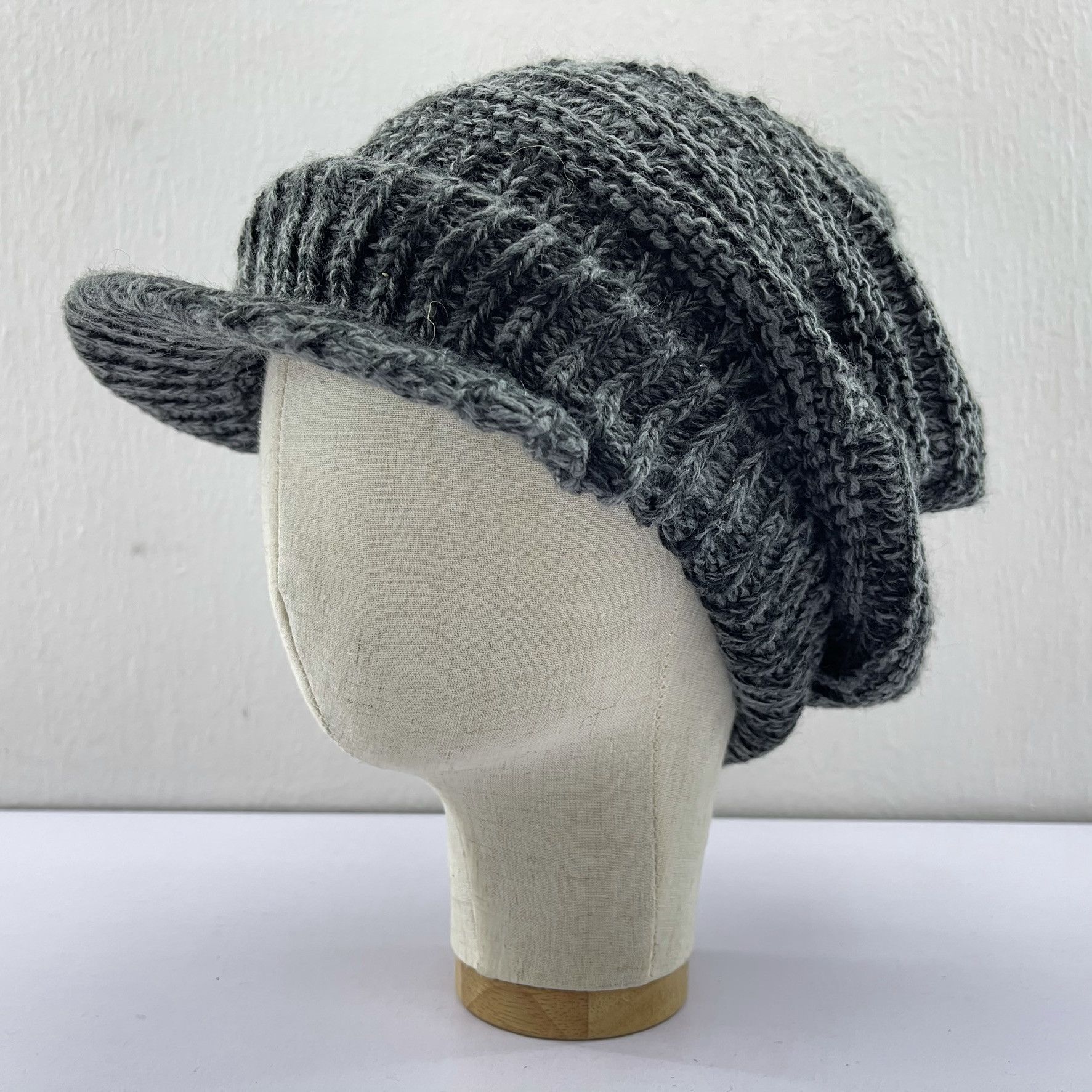 Japanese Brand Unknown Japanese Brand Bonet Slouch Knit Design Hats-BH2046 Size ONE SIZE - 1 Thumbnail