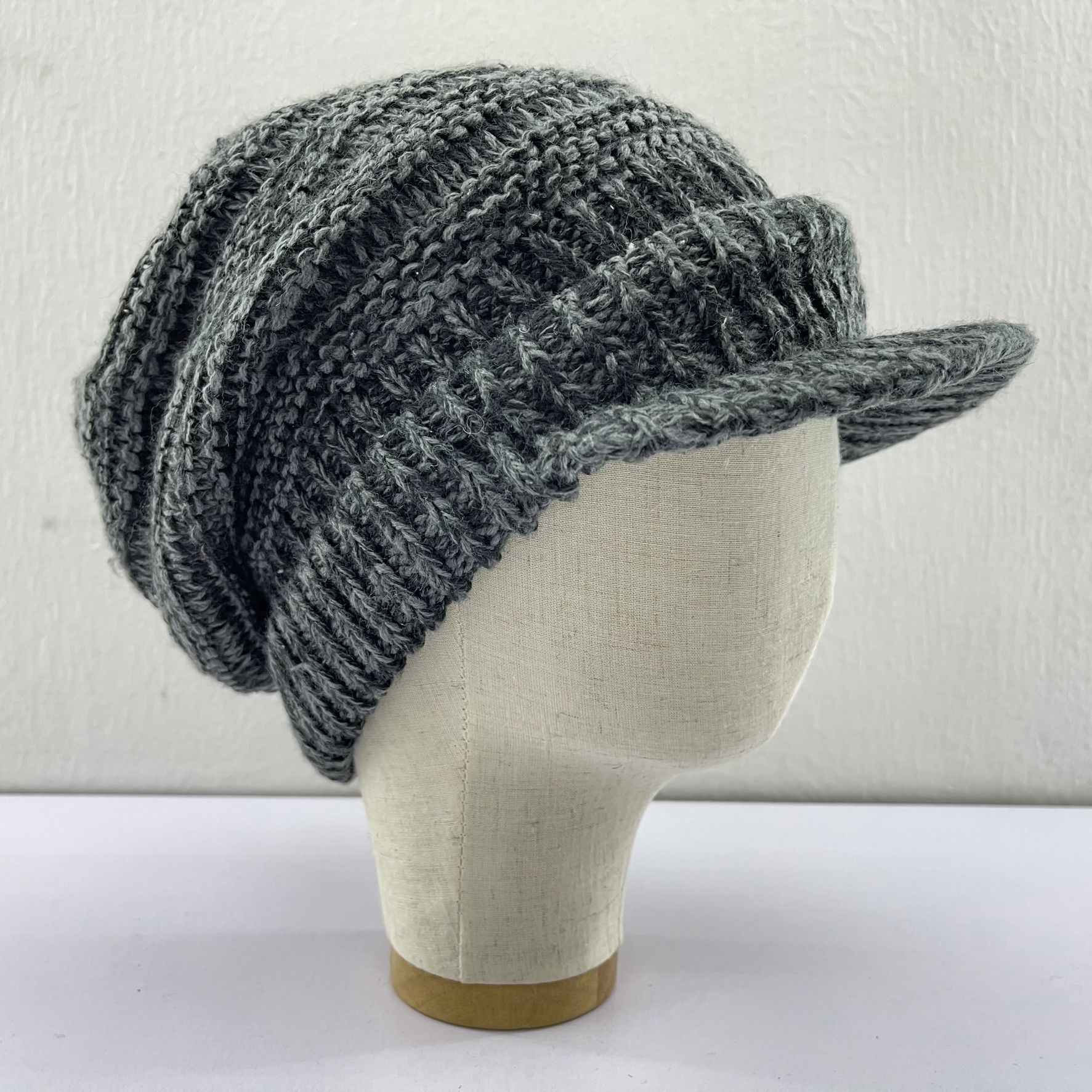 Japanese Brand Unknown Japanese Brand Bonet Slouch Knit Design Hats-BH2046 Size ONE SIZE - 3 Thumbnail