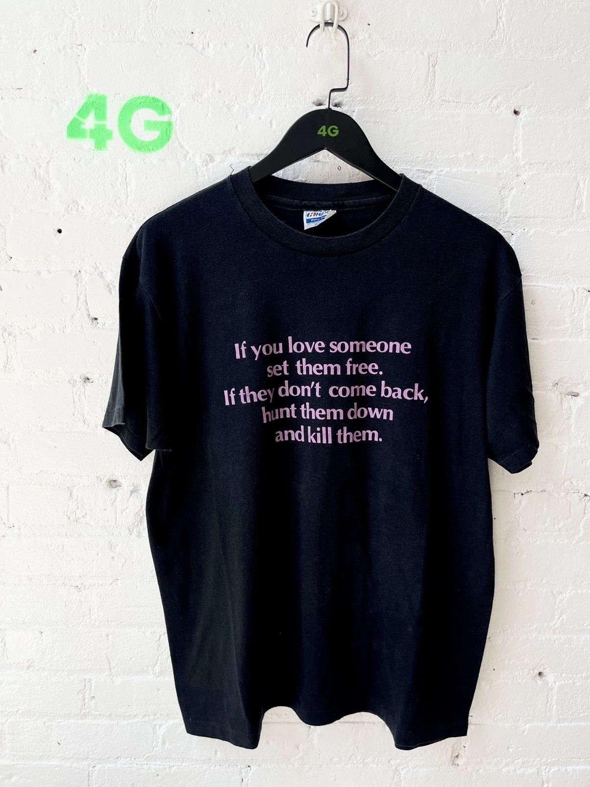 Vintage Vintage 90s IF YOU LOVE SOMEONE KILL THEM Shirt 4Gseller Size US XL / EU 56 / 4 - 2 Thumbnail