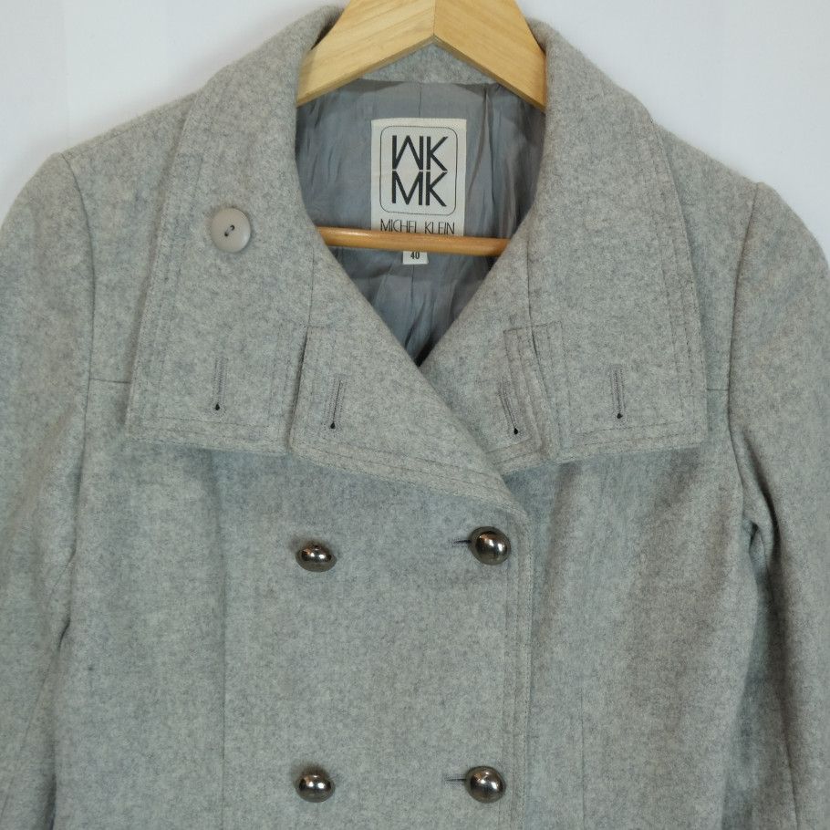 Michel Klein MICHEL KLEIN Punk Motorcycle Harajuku Wool Jacket For Women Size S / US 4 / IT 40 - 3 Thumbnail