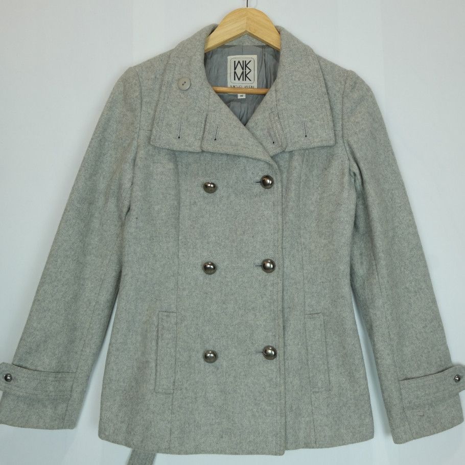 Michel Klein MICHEL KLEIN Punk Motorcycle Harajuku Wool Jacket For Women Size S / US 4 / IT 40 - 2 Thumbnail