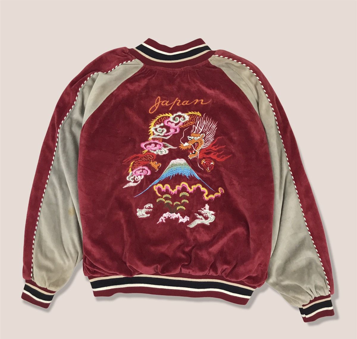 Vintage Japanese Souvenir Sukajan Velvet Jacket