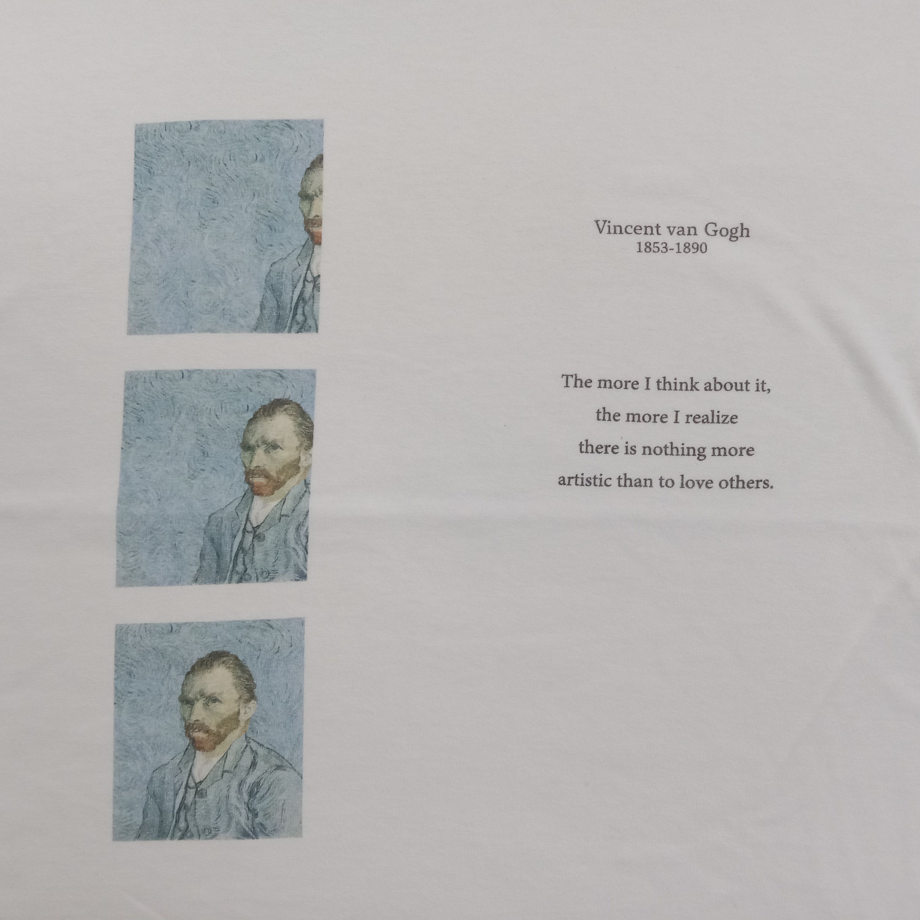 Vintage Vincent Van Gogh Dutch Painter Art Tshirt Size US L / EU 52-54 / 3 - 3 Thumbnail
