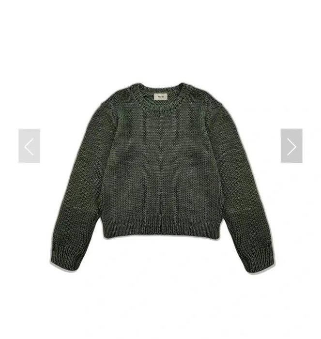 Vuja De Vuja De Low Gauge Knit Sweater Moss Green Size 2 Cropped