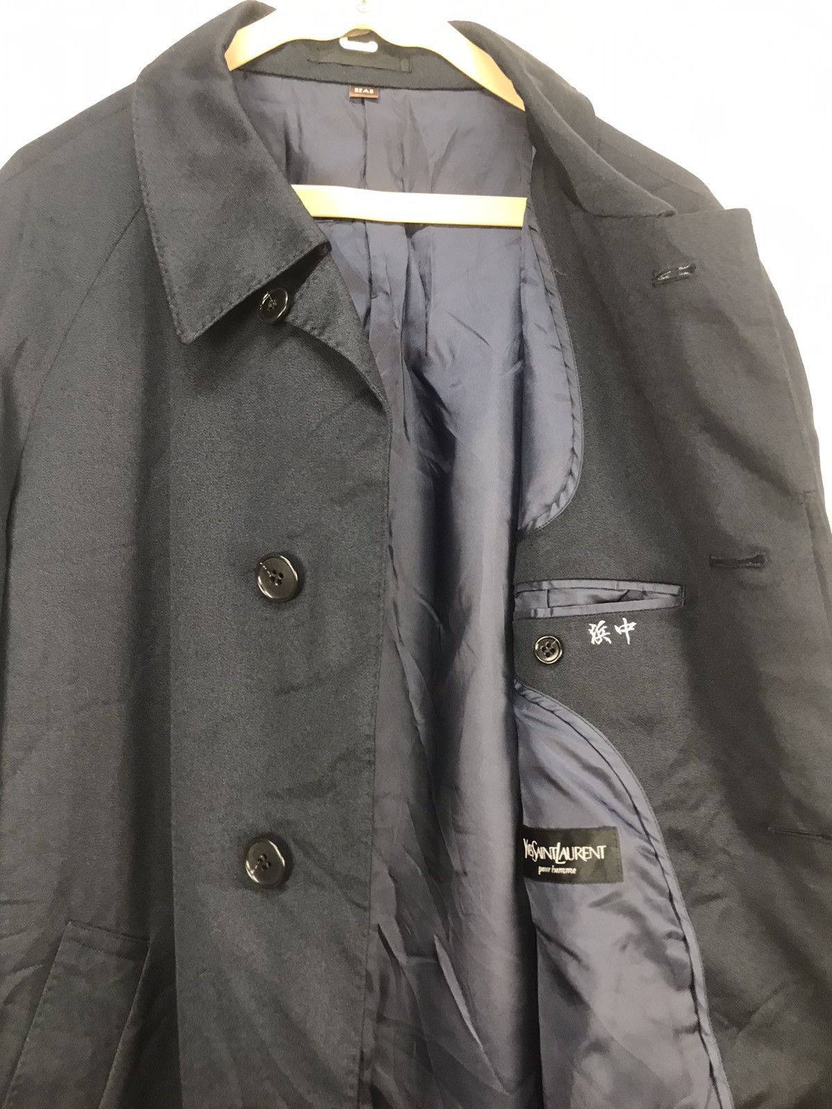 Yves Saint Laurent YvesSaintLaurent (YSL) button up long coat jacket Size US L / EU 52-54 / 3 - 7 Thumbnail