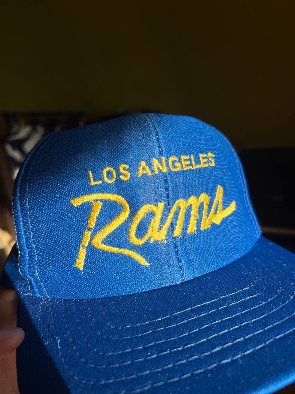 NFL × Vintage 1980 Los Angeles Rams NFL Script Snapback Hat Vintage Size ONE SIZE - 2 Thumbnail