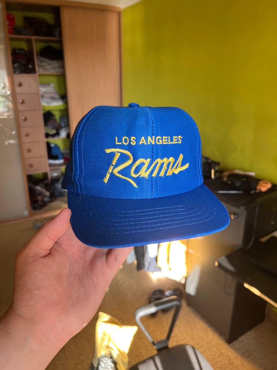 NFL × Vintage 1980 Los Angeles Rams NFL Script Snapback Hat Vintage Size ONE SIZE - 1 Thumbnail