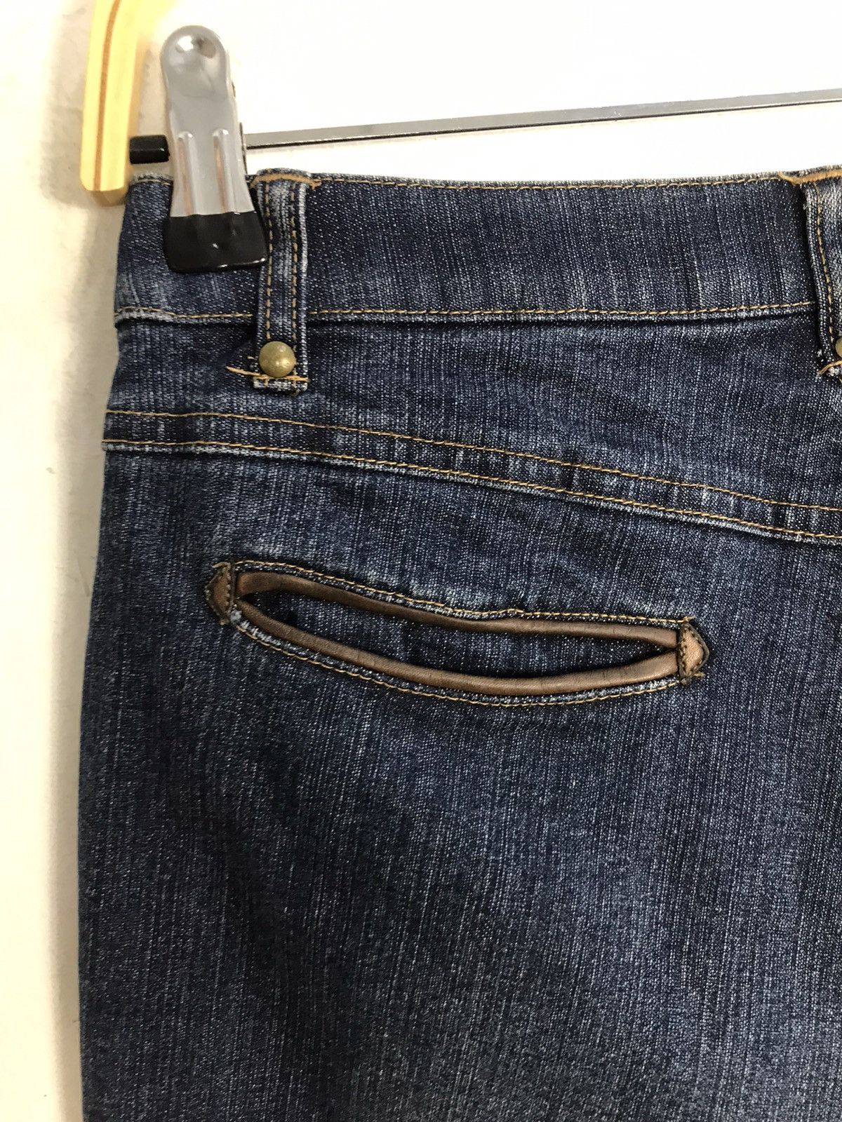 MCM × Vintage Vintage McM Legere Zipper Indigo Denim Jeans Size 28" / US 6 / IT 42 - 11 Thumbnail