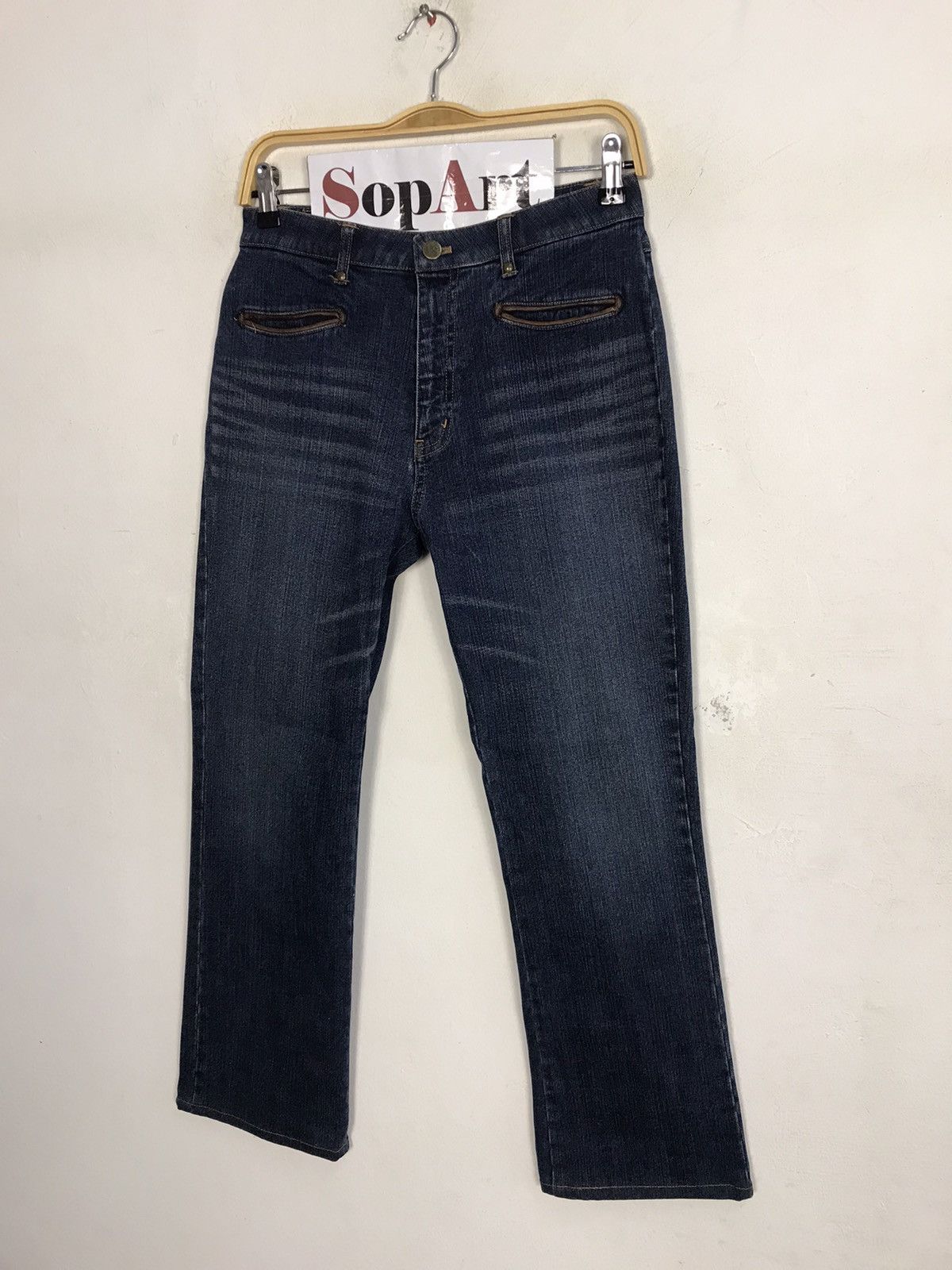 MCM × Vintage Vintage McM Legere Zipper Indigo Denim Jeans Size 28" / US 6 / IT 42 - 4 Thumbnail