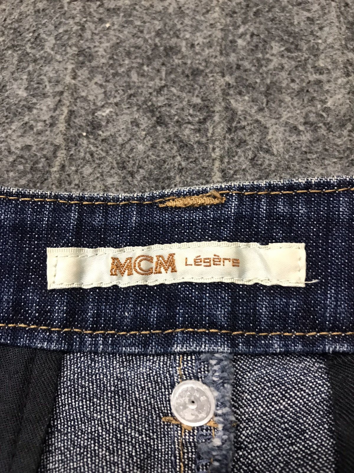 MCM × Vintage Vintage McM Legere Zipper Indigo Denim Jeans Size 28" / US 6 / IT 42 - 12 Thumbnail