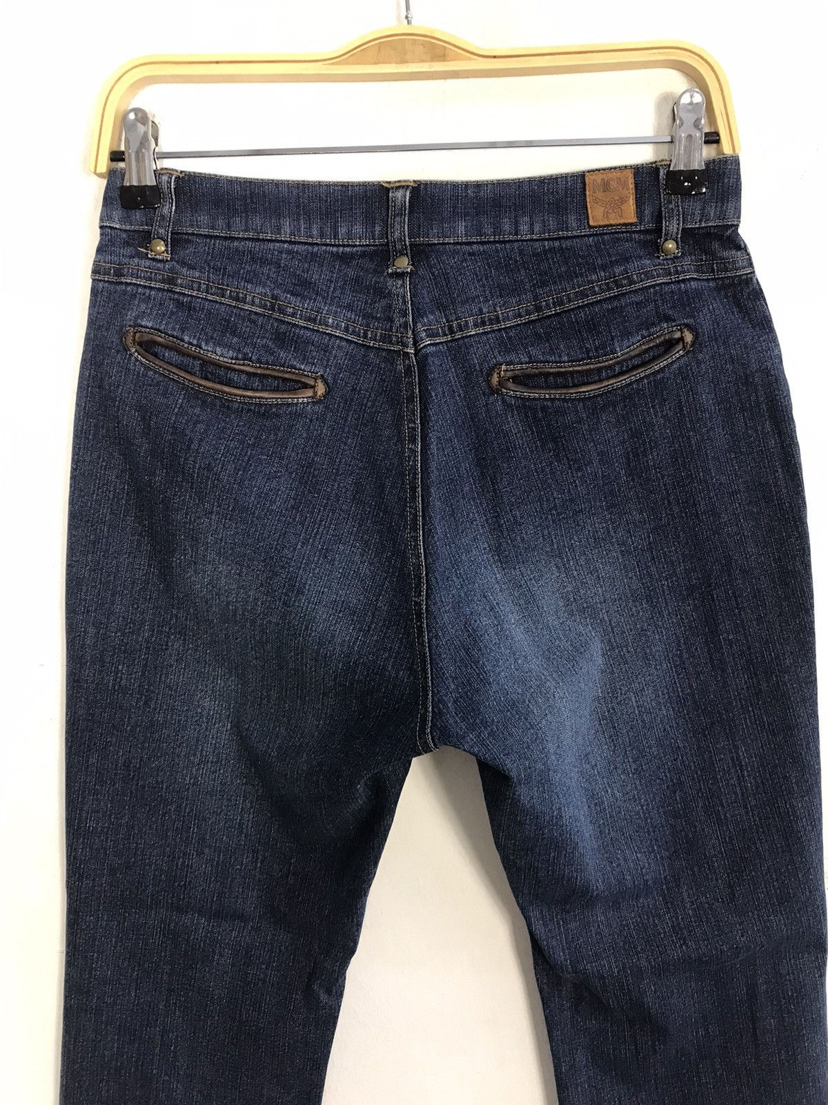 MCM × Vintage Vintage McM Legere Zipper Indigo Denim Jeans Size 28" / US 6 / IT 42 - 9 Thumbnail