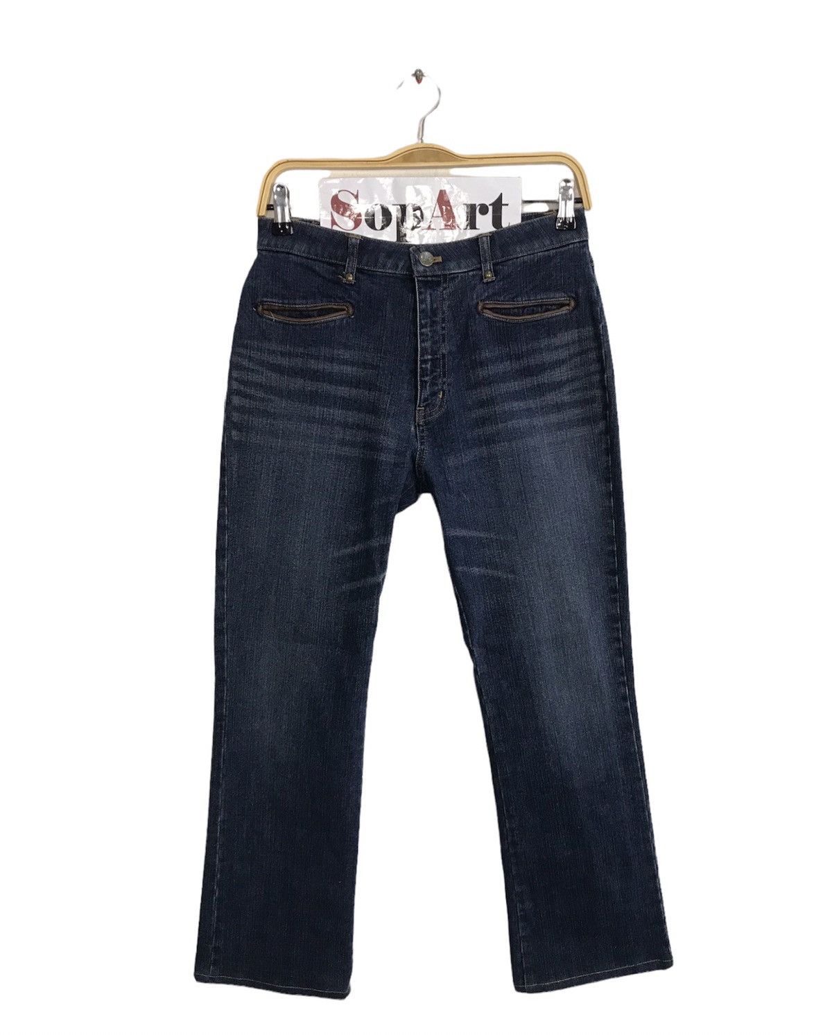 MCM × Vintage Vintage McM Legere Zipper Indigo Denim Jeans Size 28" / US 6 / IT 42 - 1 Thumbnail