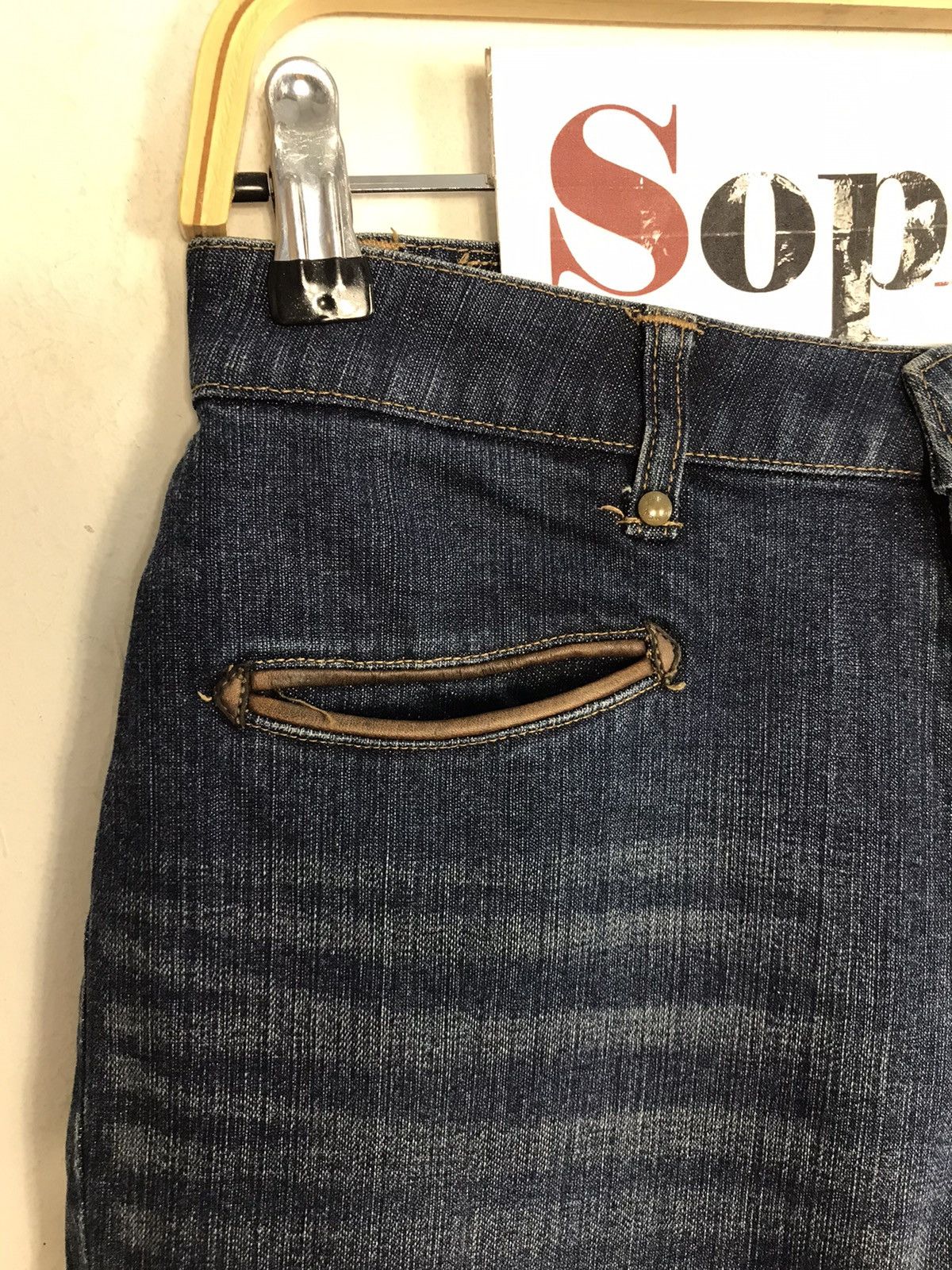 MCM × Vintage Vintage McM Legere Zipper Indigo Denim Jeans Size 28" / US 6 / IT 42 - 6 Thumbnail