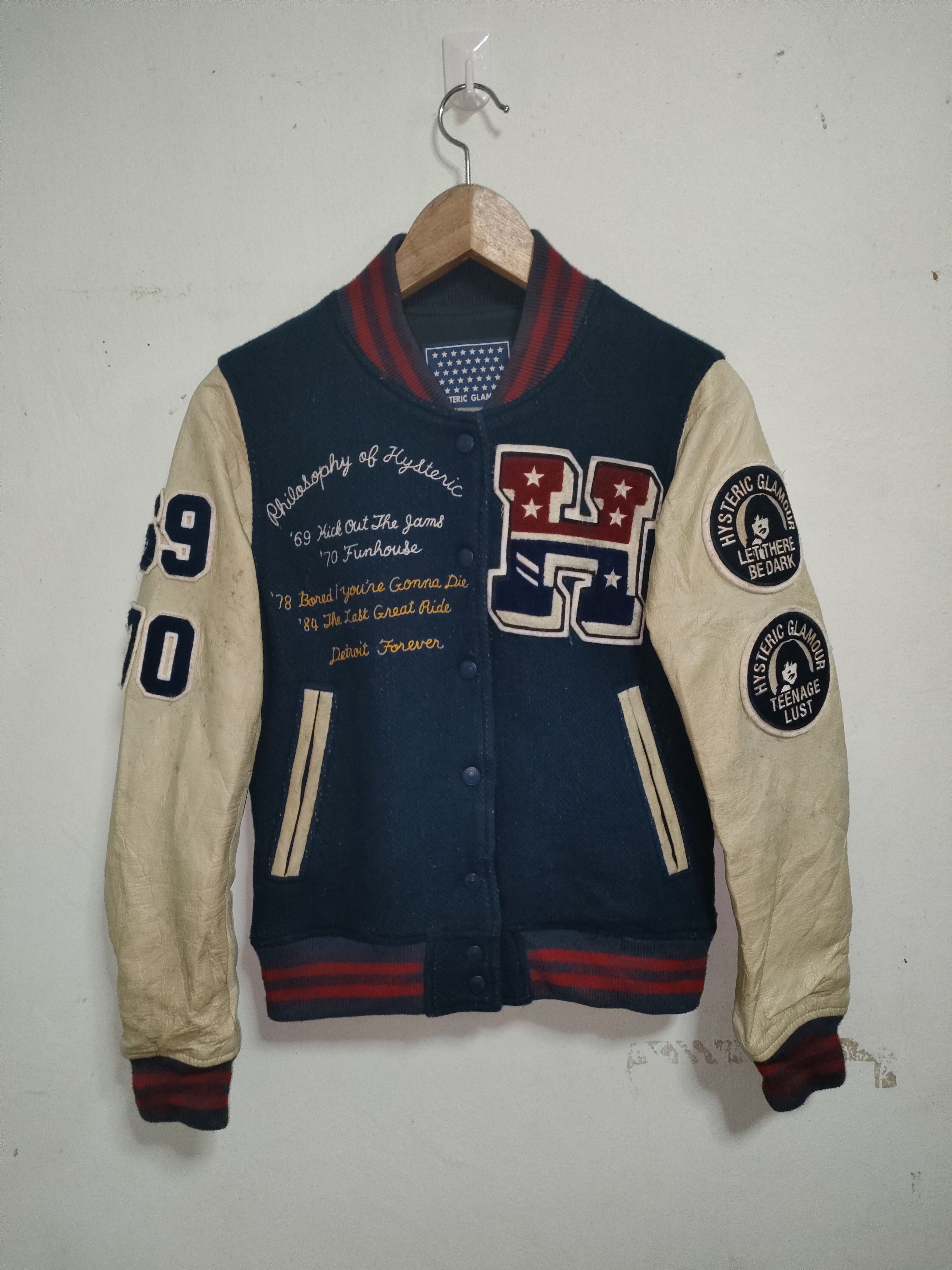 Hysteric Glamour Varsity Jacket | Grailed