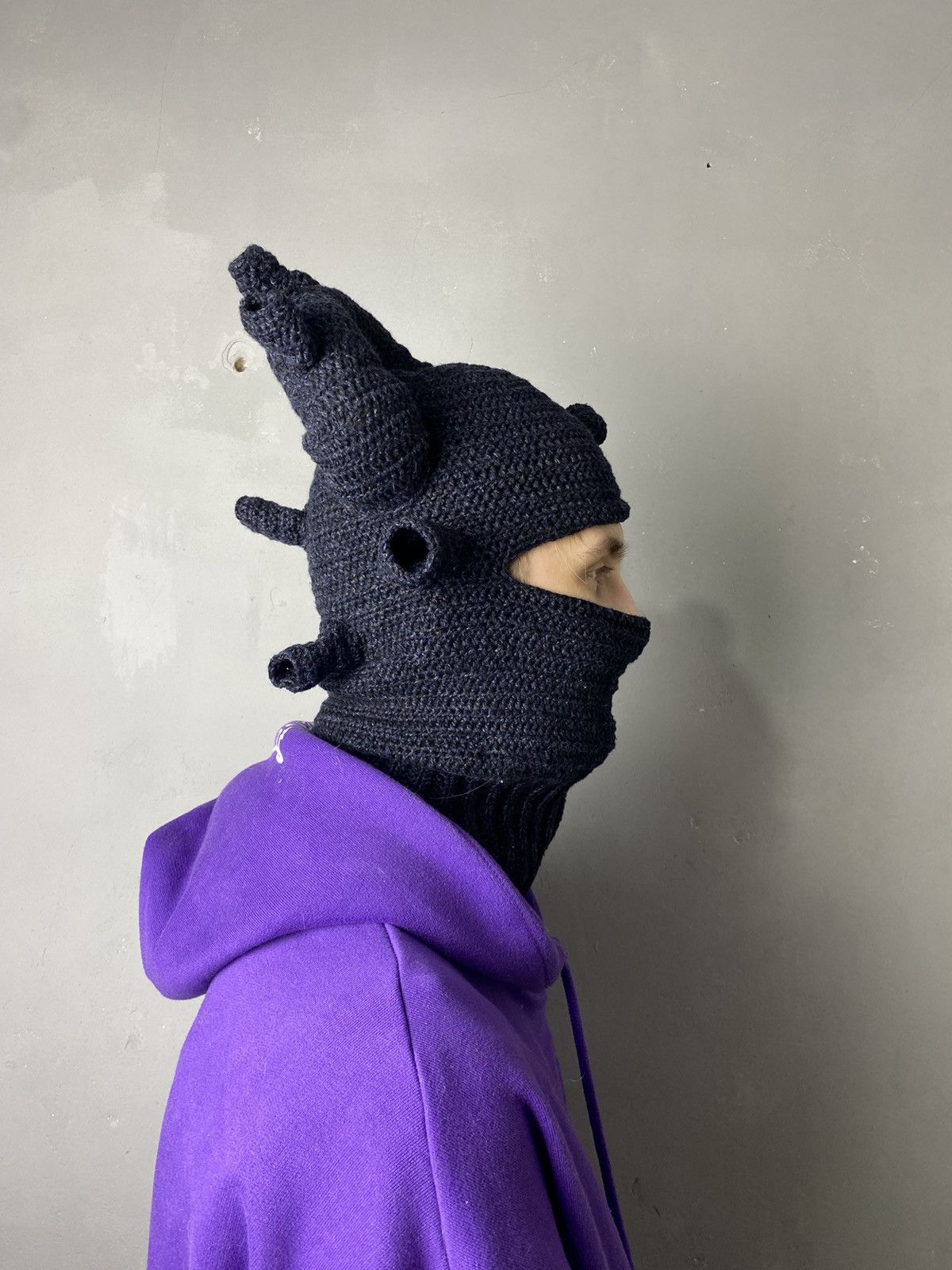 Handmade ANATOMIC HEART Ski Mask Balaclava One Size Handmade Size ONE SIZE - 1 Thumbnail