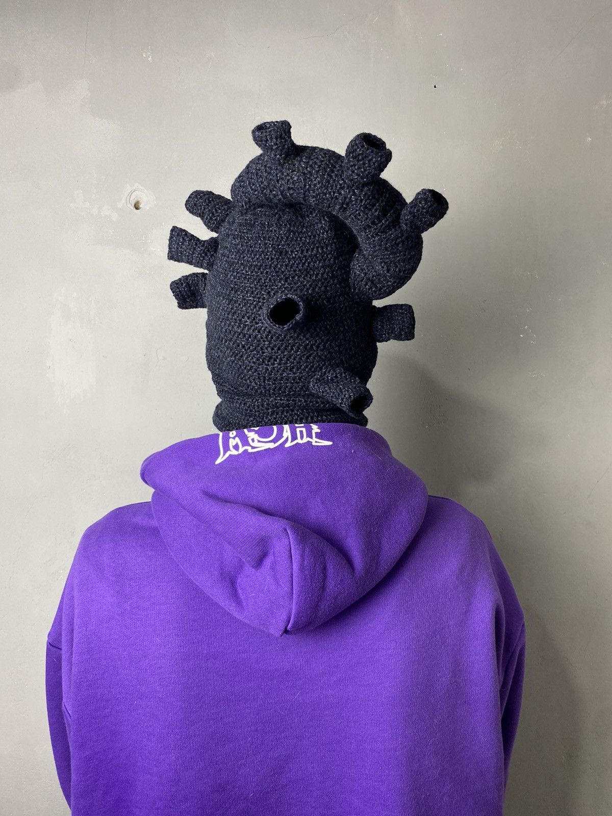 Handmade ANATOMIC HEART Ski Mask Balaclava One Size Handmade Size ONE SIZE - 3 Thumbnail