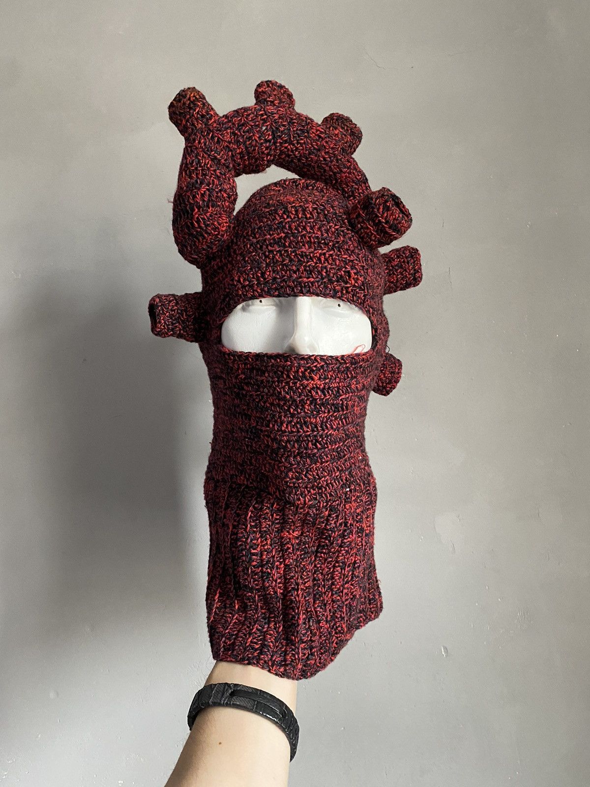 Handmade ANATOMIC HEART SKI MASK BALACLAVA HANDMADE Size ONE SIZE - 4 Thumbnail