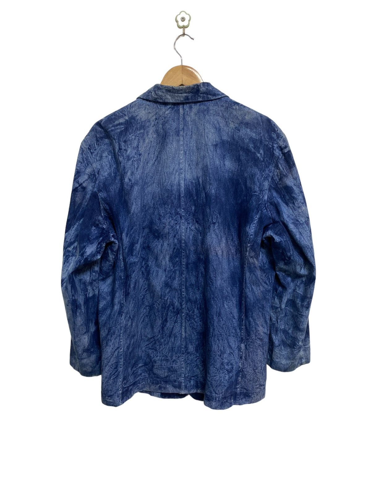 Issey Miyake Rare🔥Archive Issey Miyake Dyed Indigo Bleach Jacket Size US L / EU 52-54 / 3 - 7 Thumbnail