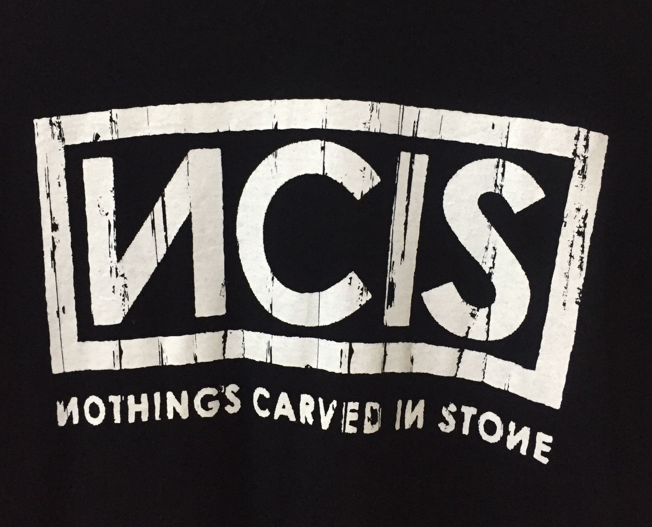 Japanese Brand RUDE GALLERY NOTHING CARVED IN STONE BAND JAPAN TSHIRT Size US XL / EU 56 / 4 - 6 Thumbnail