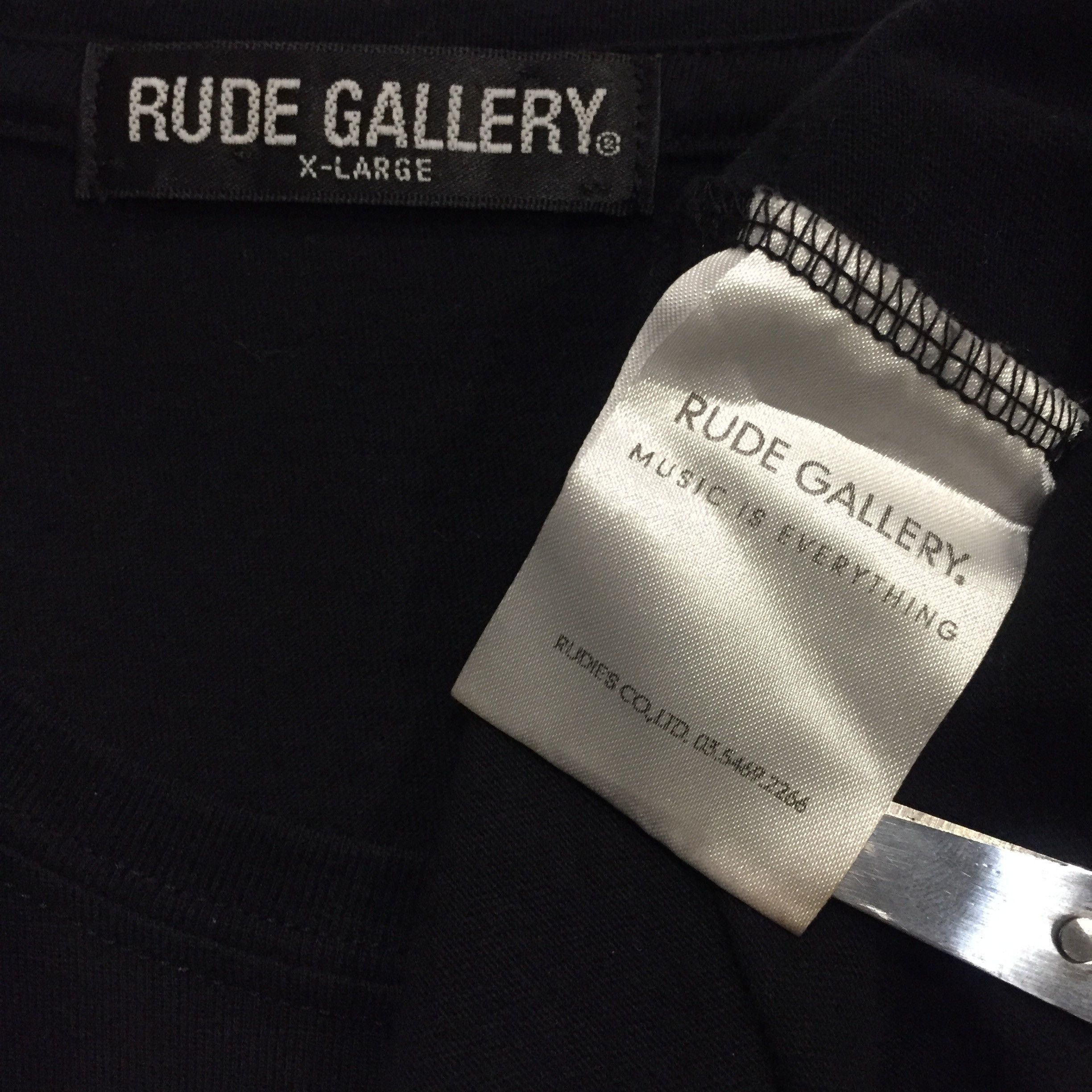 Japanese Brand RUDE GALLERY NOTHING CARVED IN STONE BAND JAPAN TSHIRT Size US XL / EU 56 / 4 - 4 Thumbnail