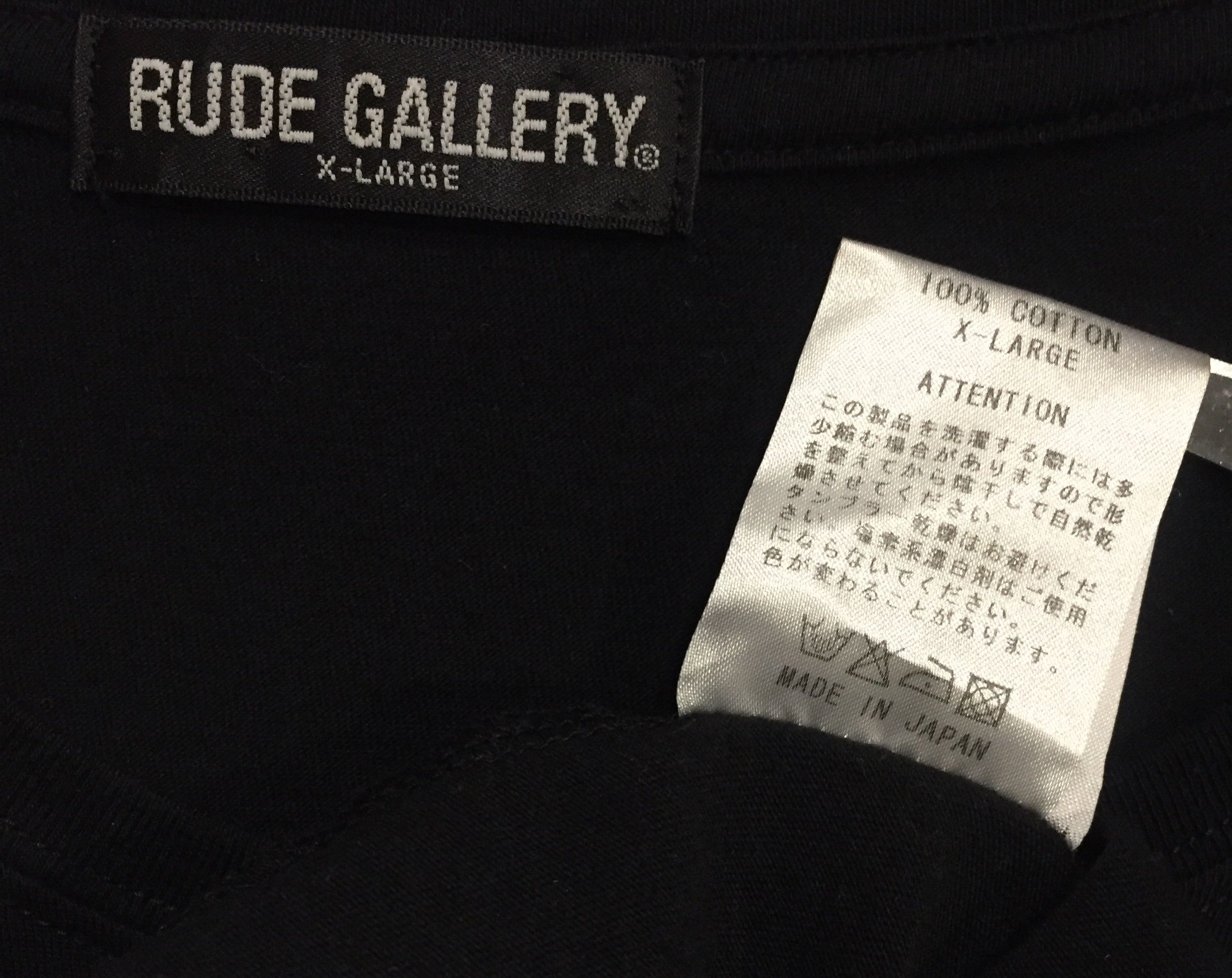 Japanese Brand RUDE GALLERY NOTHING CARVED IN STONE BAND JAPAN TSHIRT Size US XL / EU 56 / 4 - 5 Thumbnail