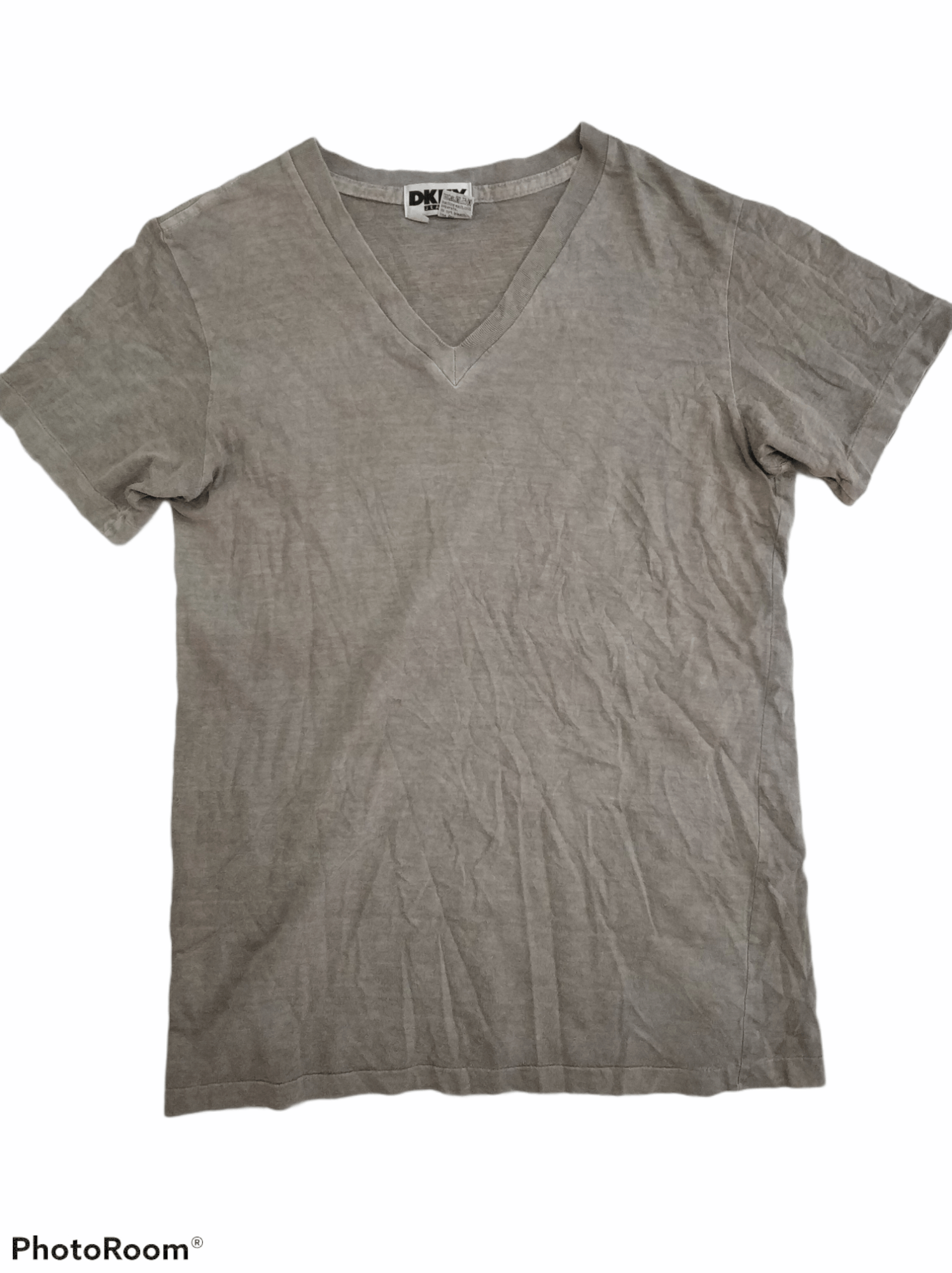 DKNY 🔥Vintage Blank Single Stitched V Neck DKNY Tees Size US M / EU 48-50 / 2 - 1 Thumbnail
