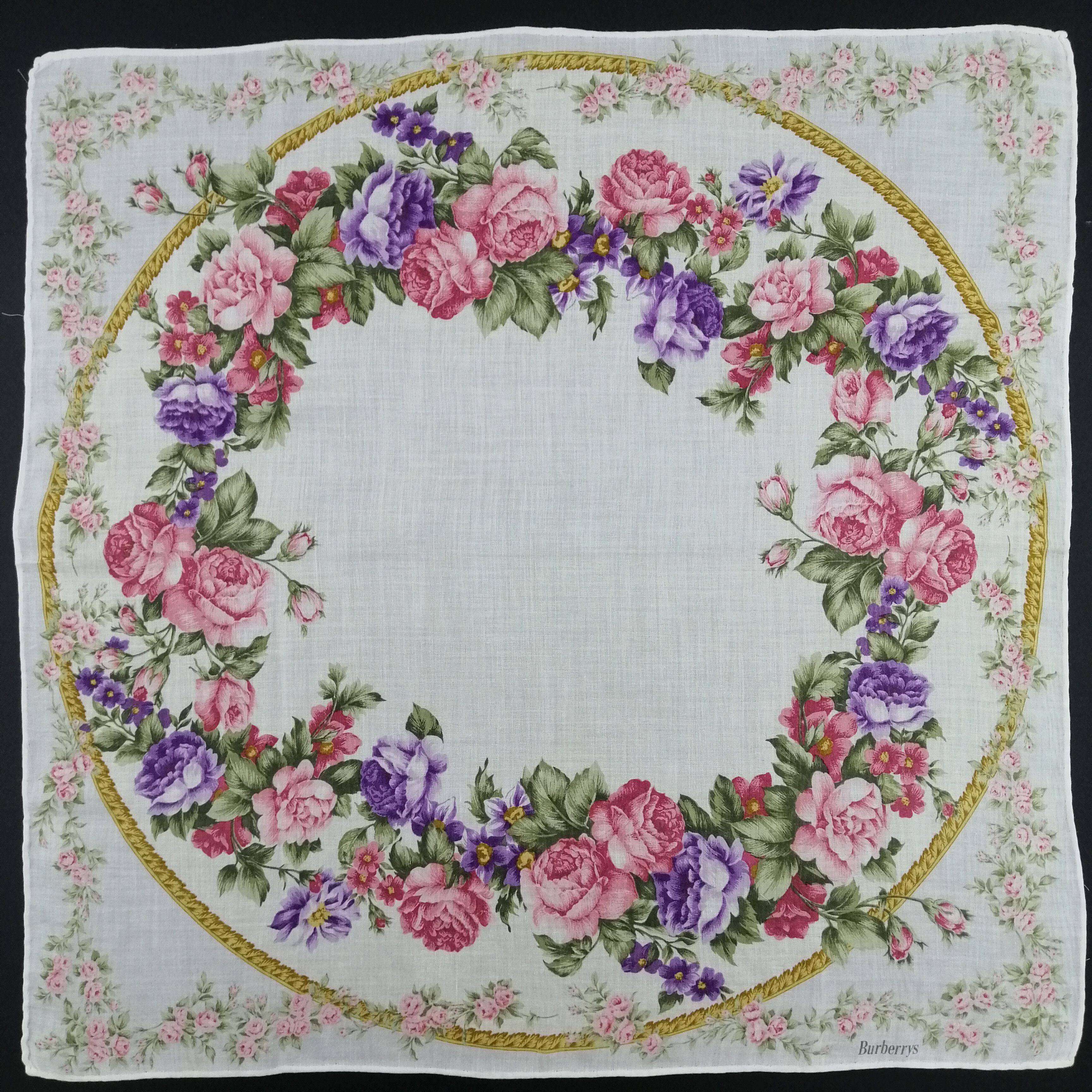 Burberry Vintage Burberry Handkerchief/Neckerchief/Bandana-KD1063 Size ONE SIZE - 2 Thumbnail